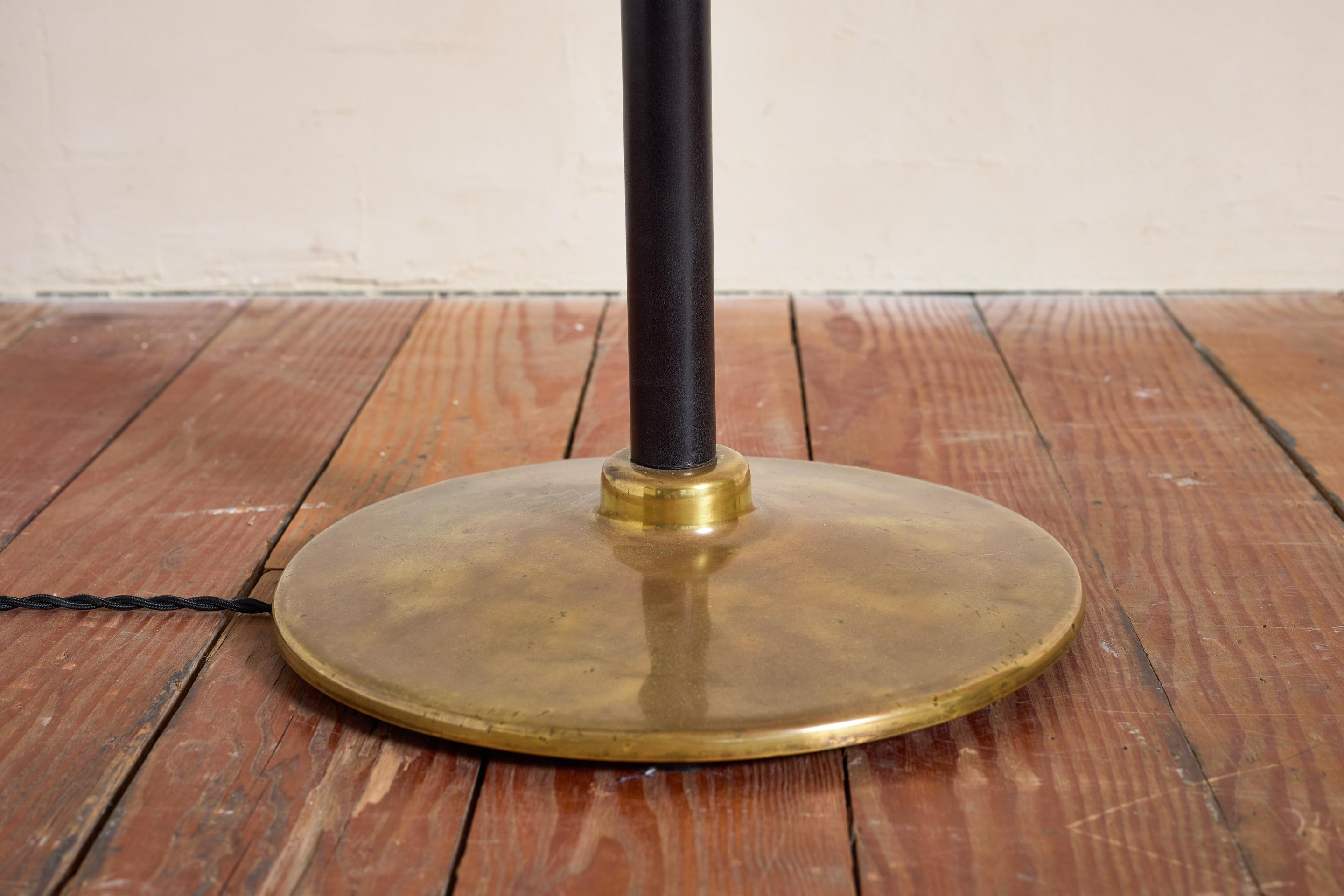Jacques Adnet Style Floor Lamp - Black en venta 8