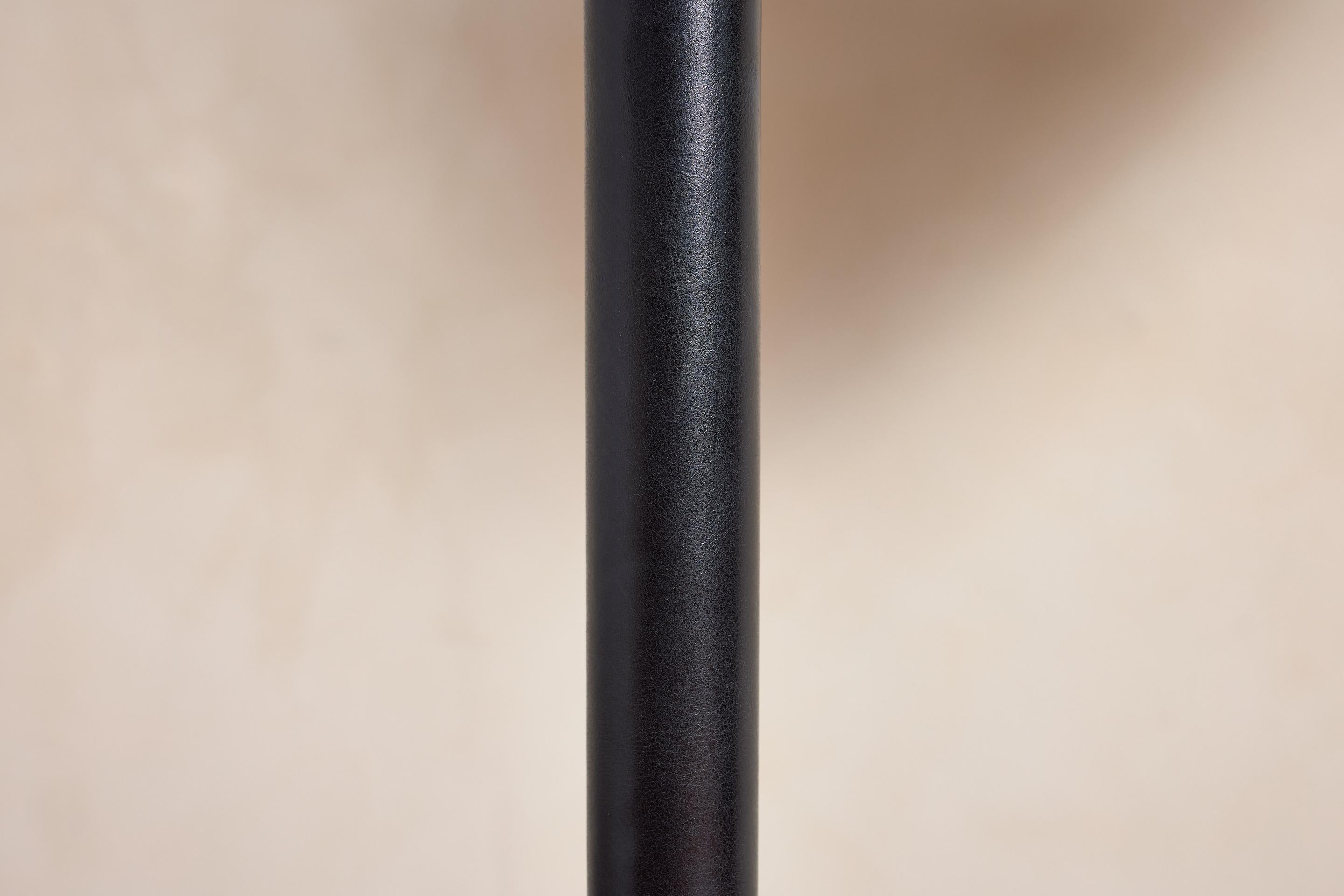 Jacques Adnet Style Floor Lamp - Black Latón en venta
