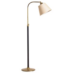Jacques Adnet Style Floor Lamp - Black