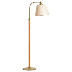 Jacques Adnet Style Floor Lamp - Camel