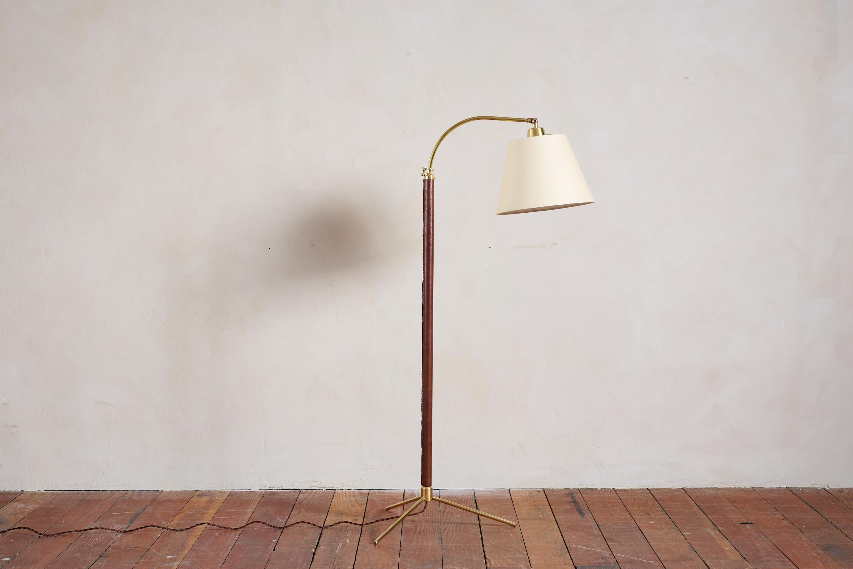 Lampadaire de style Jacques Adnet en vente 12