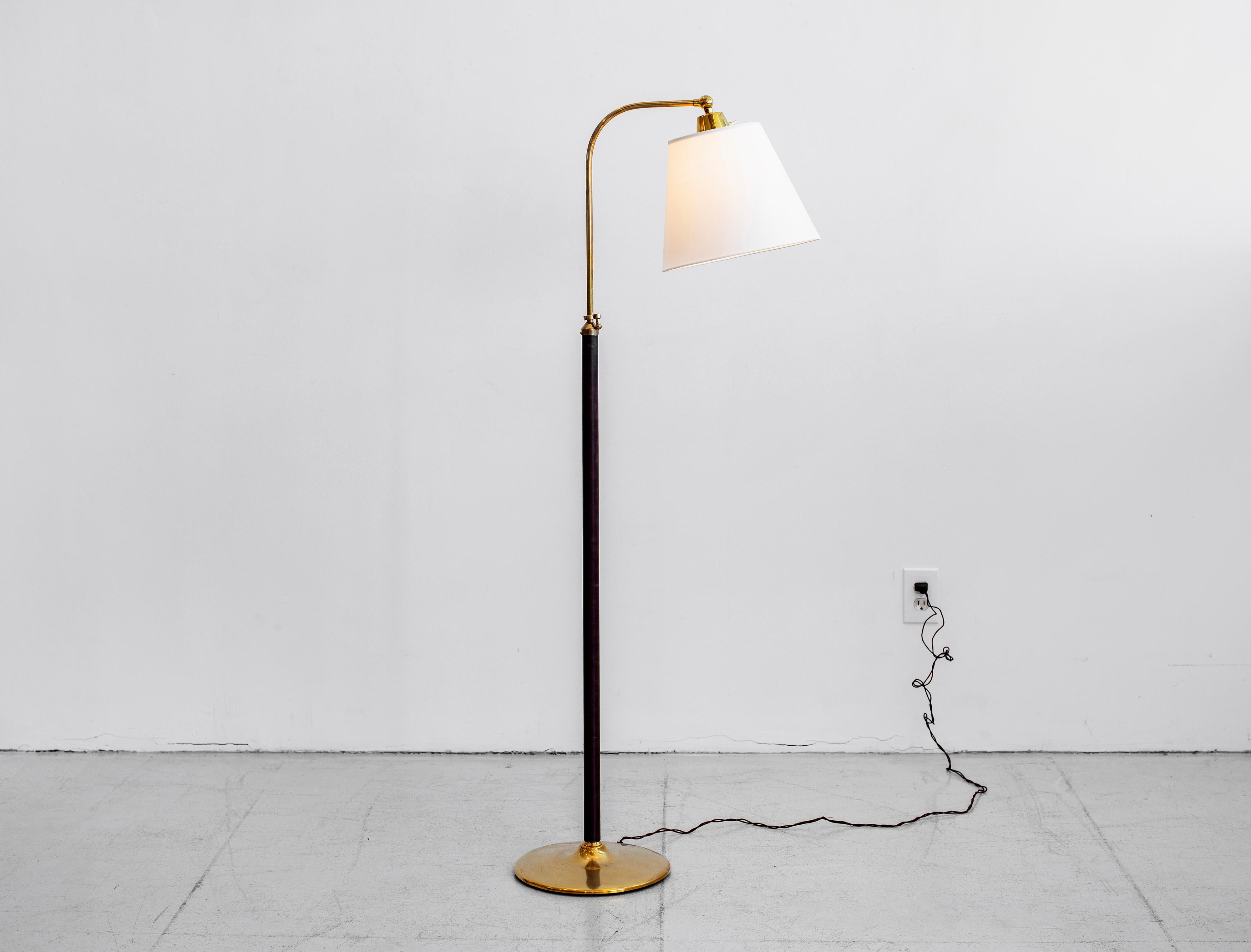 French Jacques Adnet Style Floor Lamp