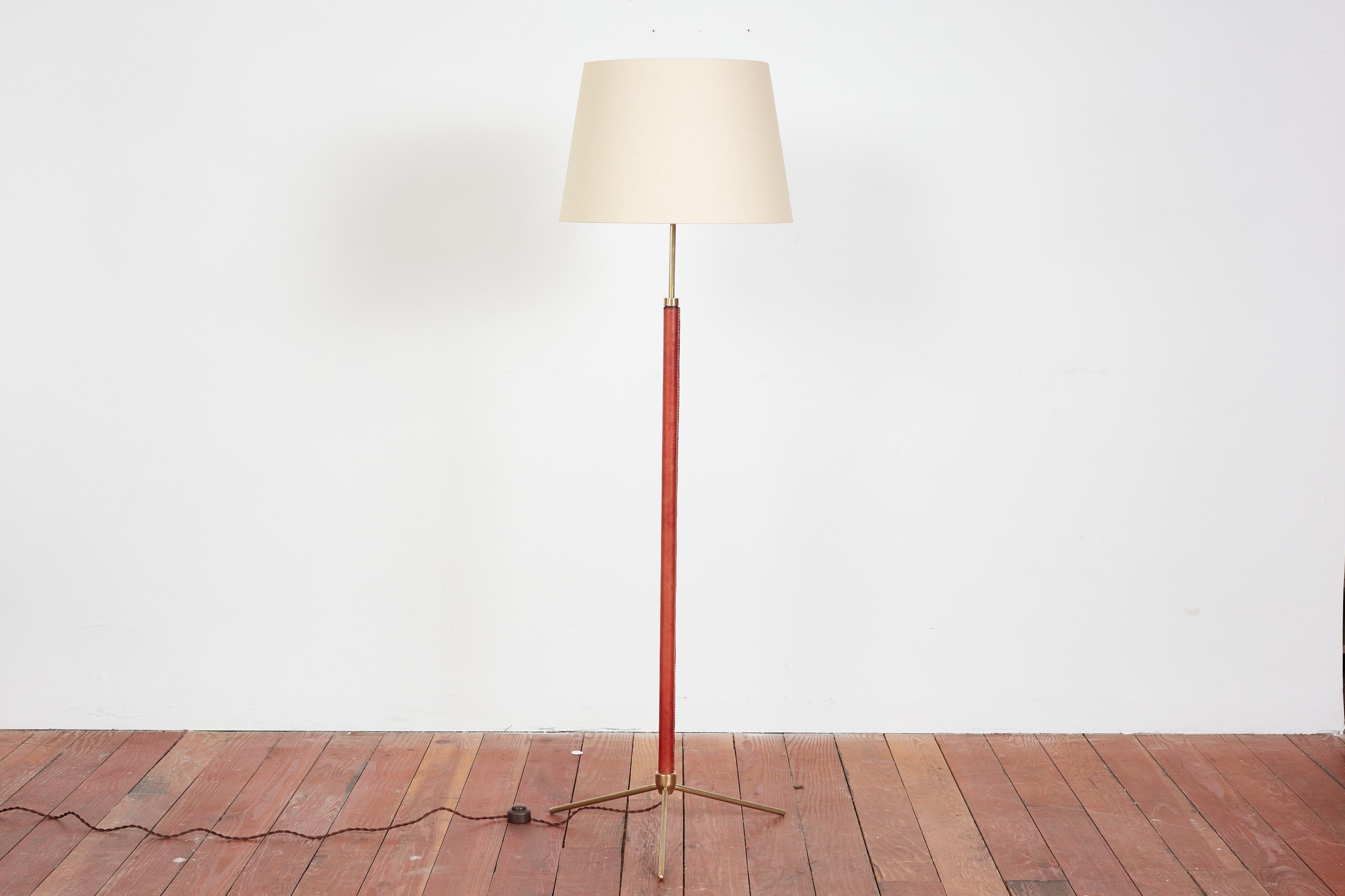 French Jacques Adnet Style Floor Lamp