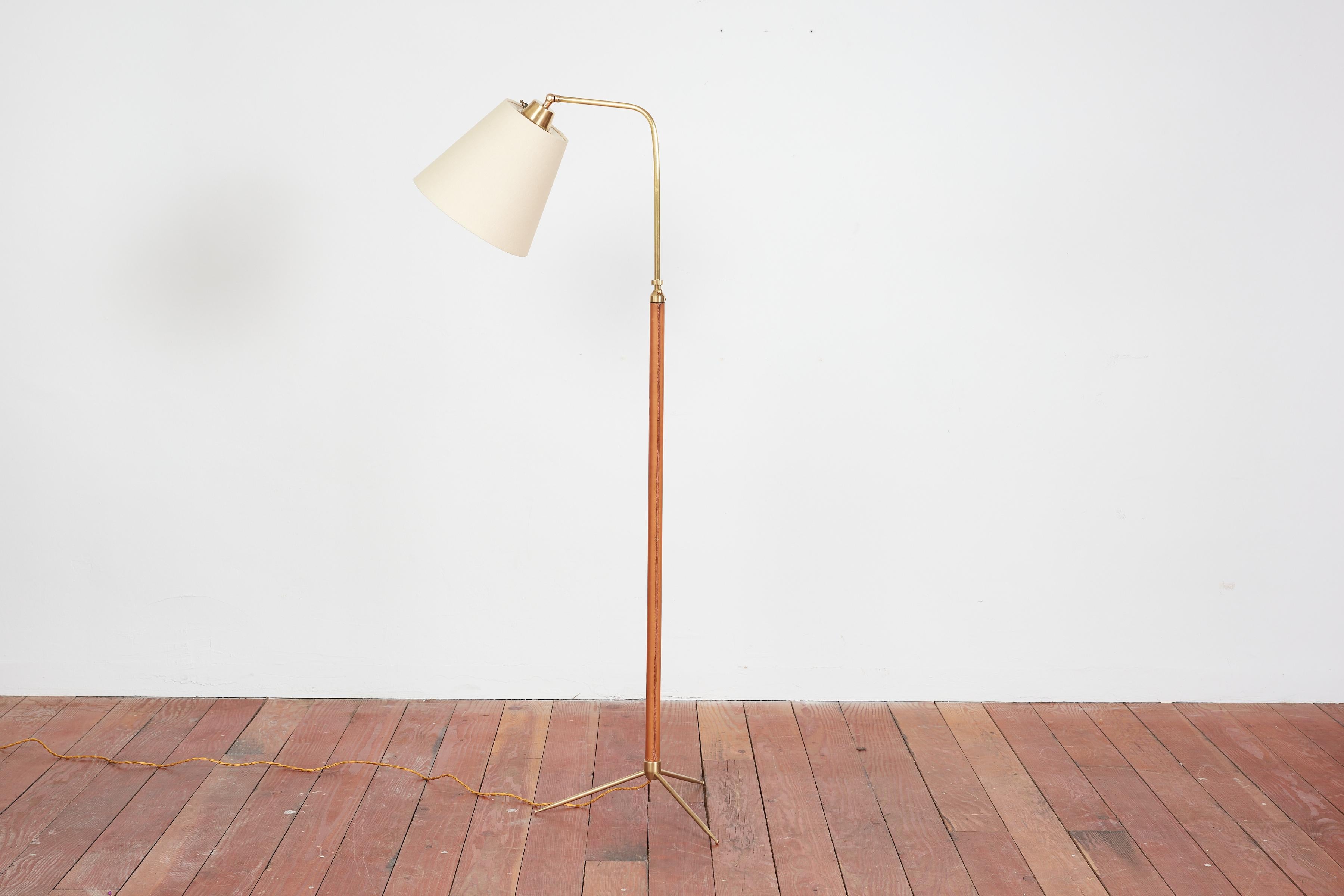 French Jacques Adnet Style Floor Lamp