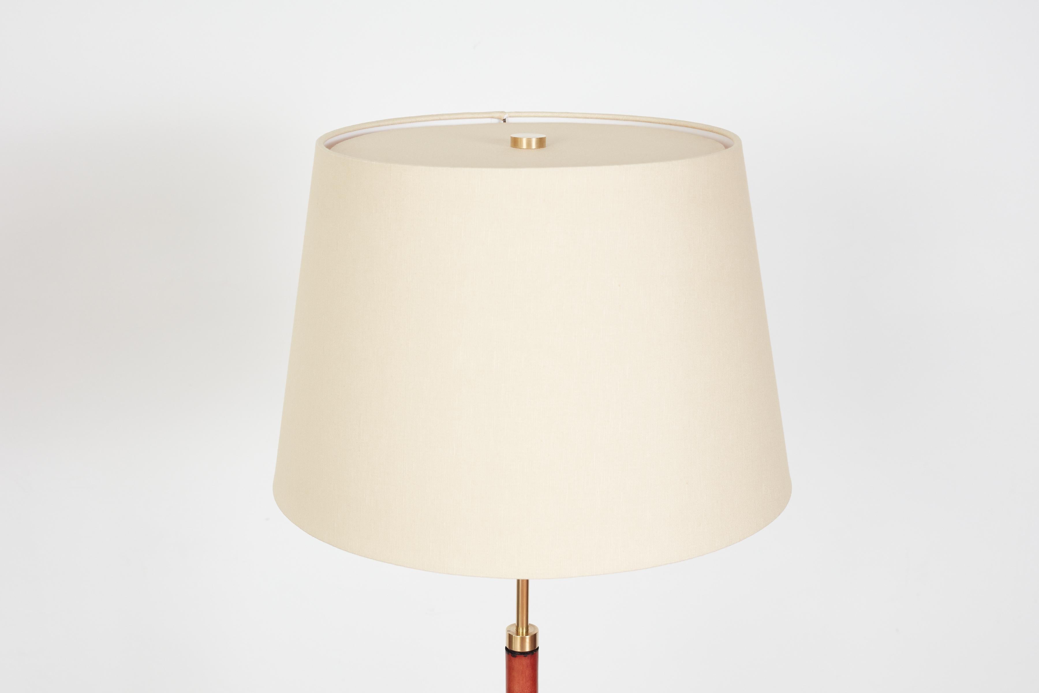 Jacques Adnet Style Floor Lamp In Good Condition In Beverly Hills, CA