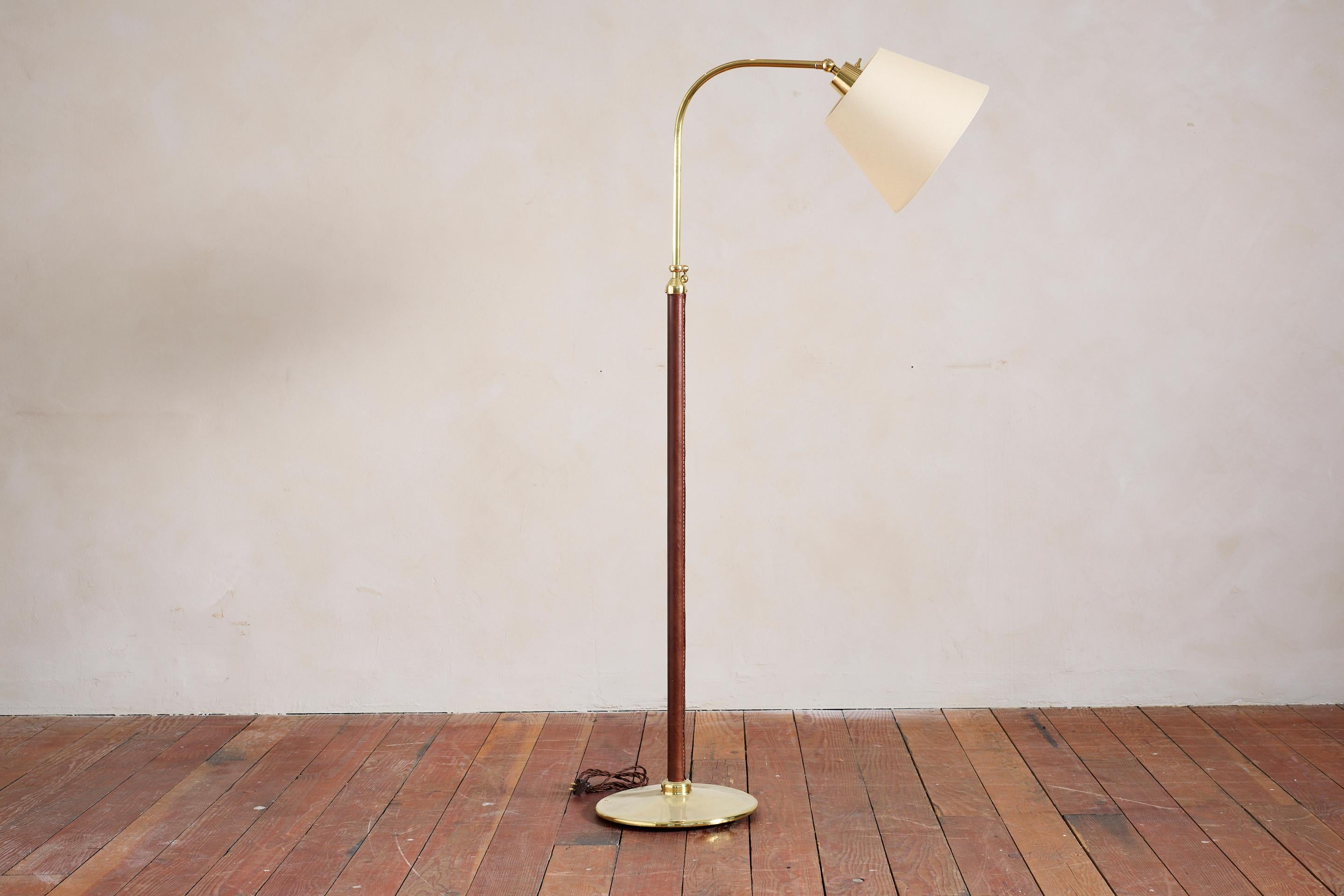 Lampadaire de style Jacques Adnet Bon état - En vente à Beverly Hills, CA
