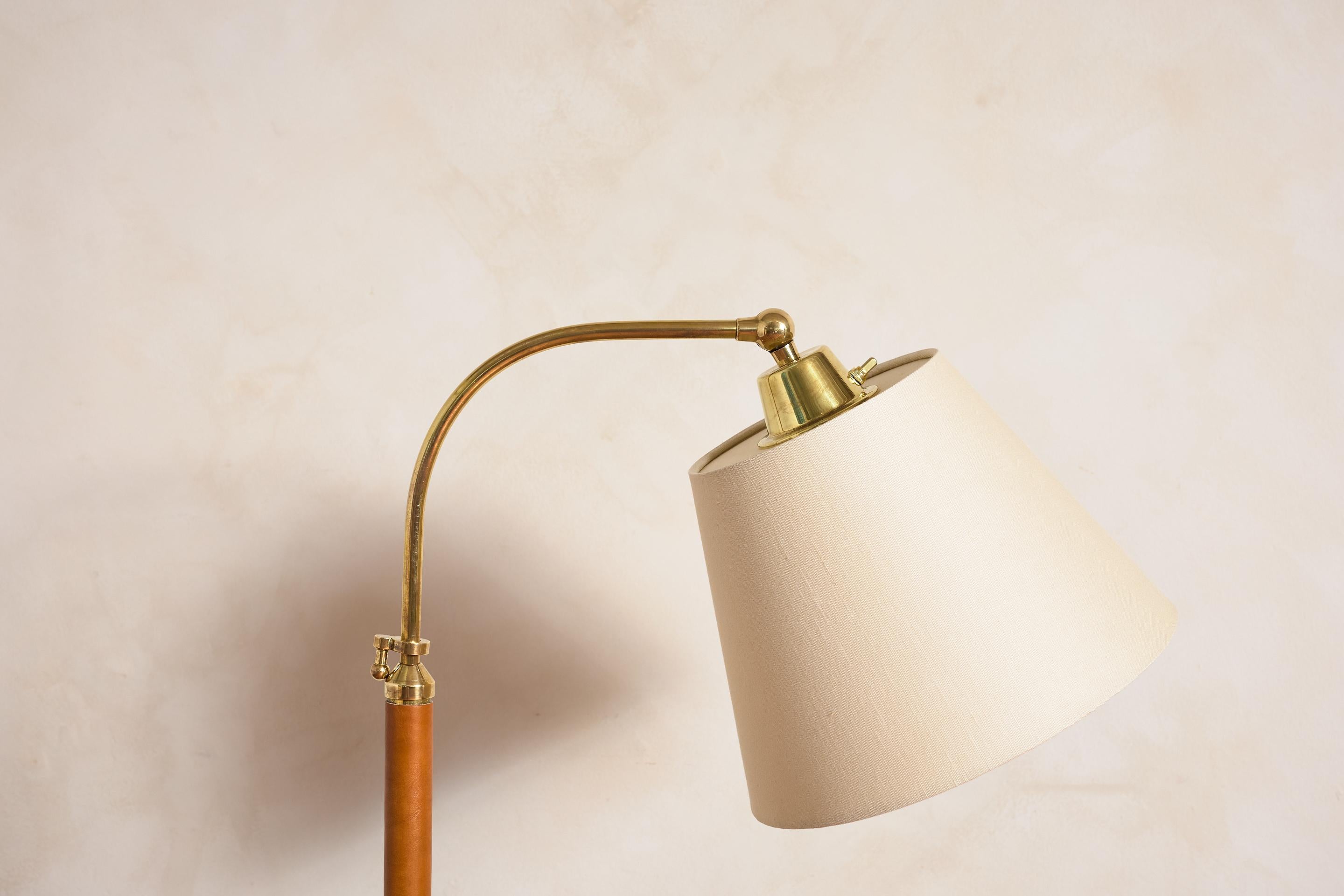 Lámpara de pie estilo Jacques Adnet en Bueno estado para la venta en Beverly Hills, CA