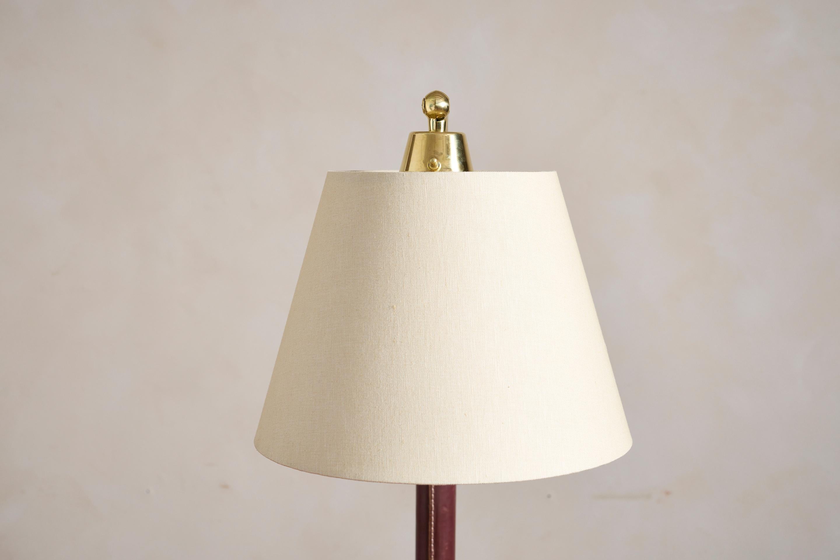 Mid-20th Century Jacques Adnet Style Floor Lamp For Sale