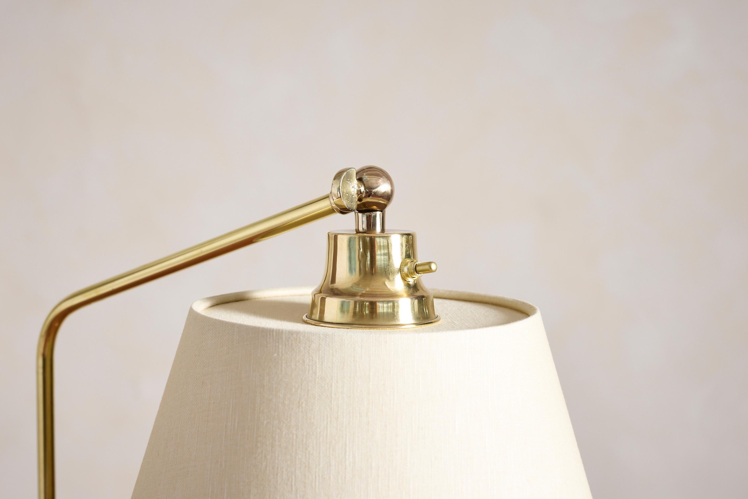 Mid-20th Century Jacques Adnet Style Floor Lamp For Sale