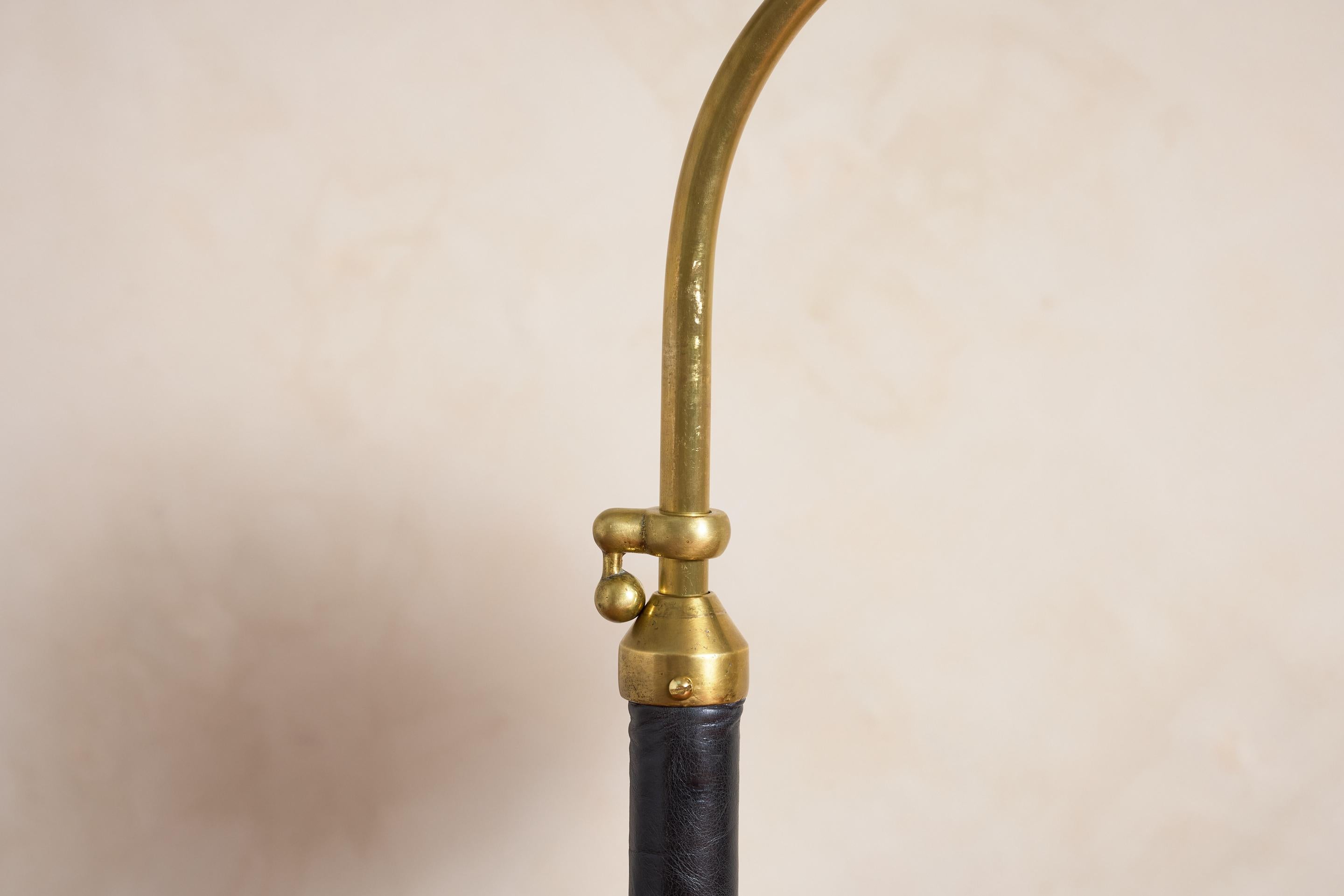 Mid-20th Century Jacques Adnet Style Floor Lamp For Sale