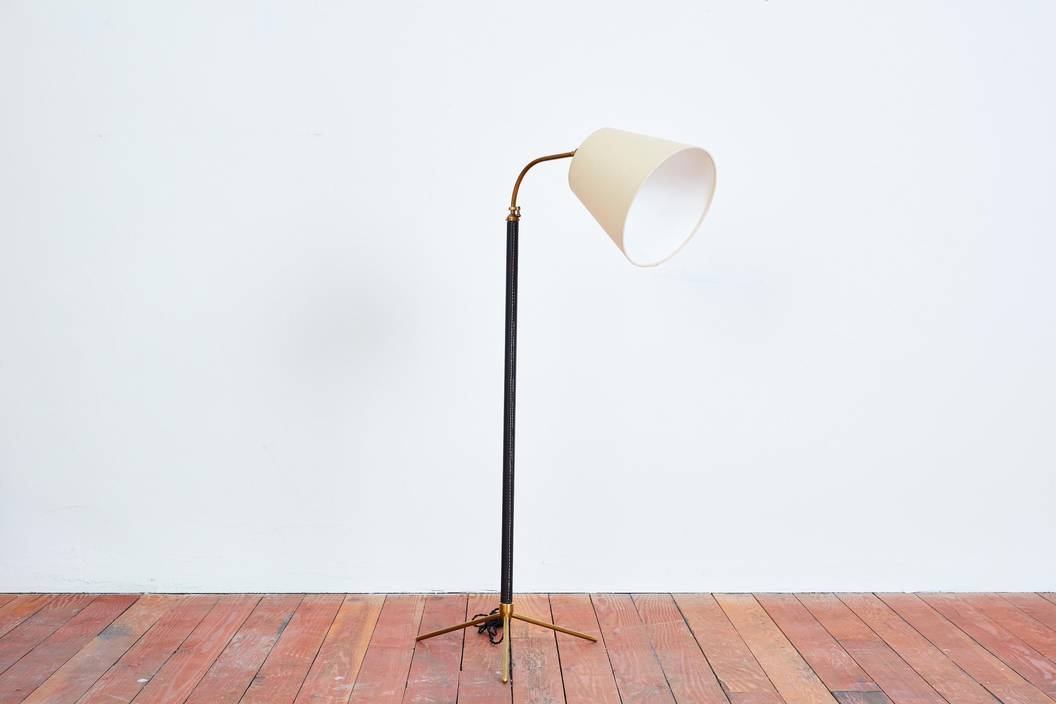 Jacques Adnet Style Floor Lamp For Sale 2
