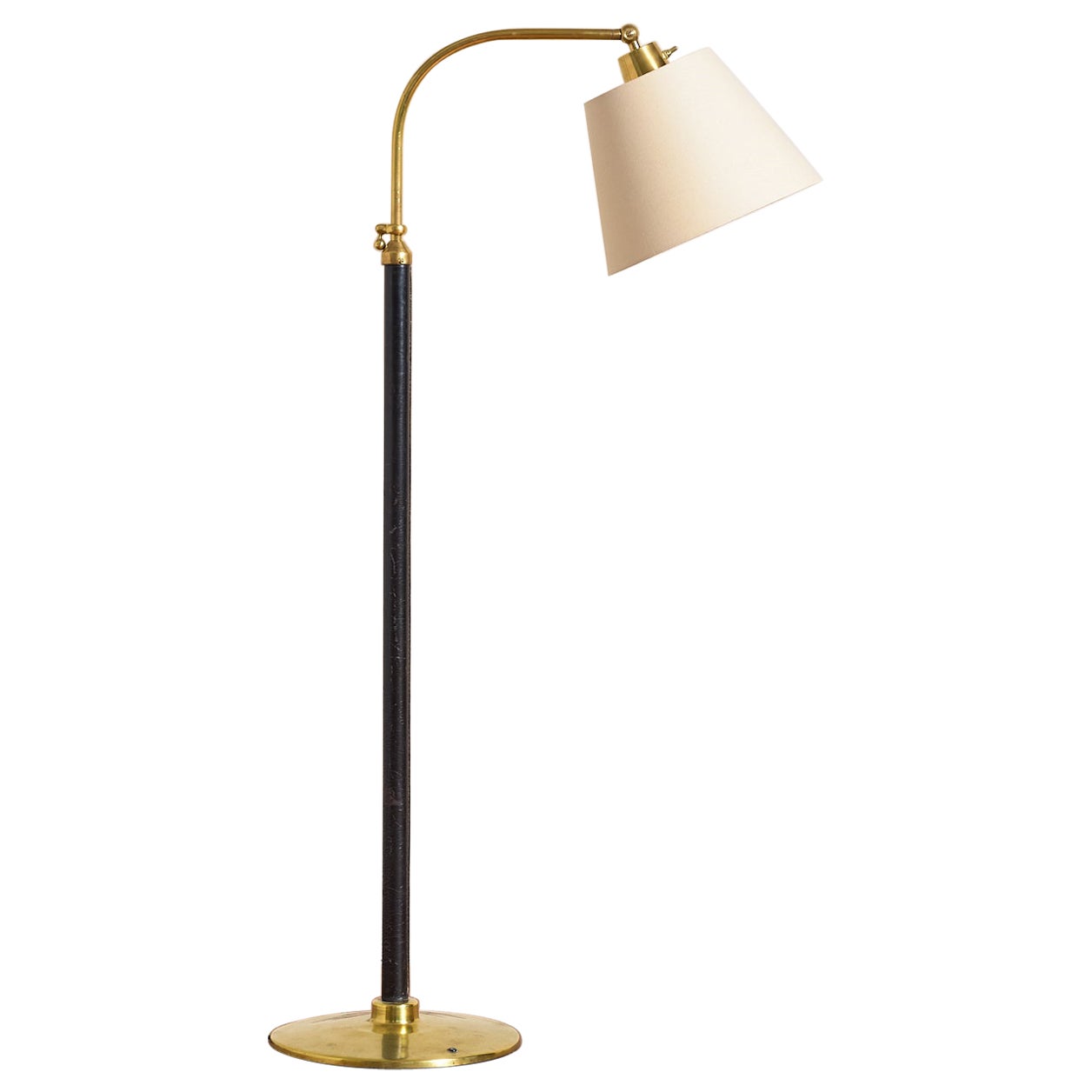 Lámpara de pie estilo Jacques Adnet en venta