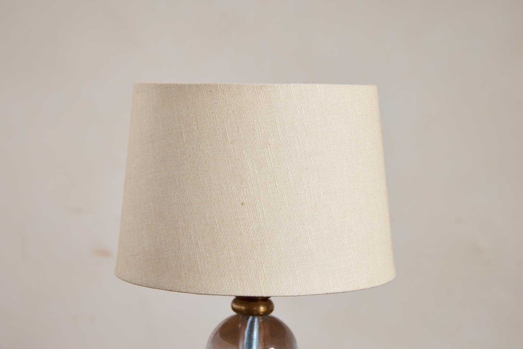 Mid-20th Century Jacques Adnet Style Lamp For Sale