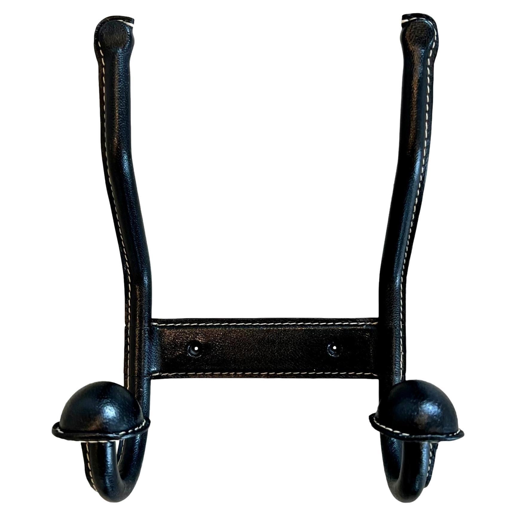 Jacques Adnet Style Leather Hooks