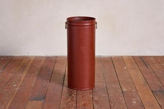 Jacques Adnet Style Leather Umbrella Holder