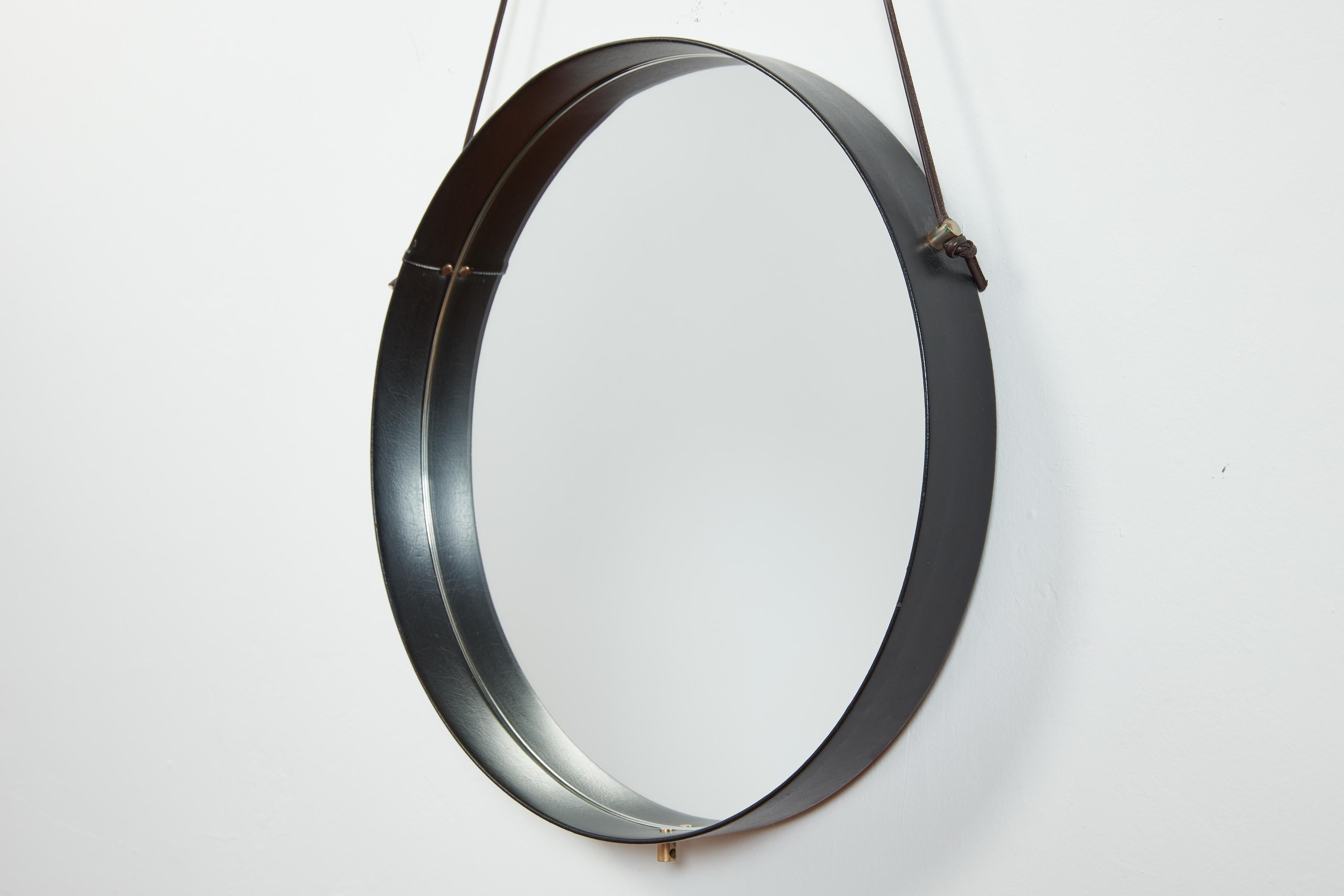 Jacques Adnet Style Mirror 1