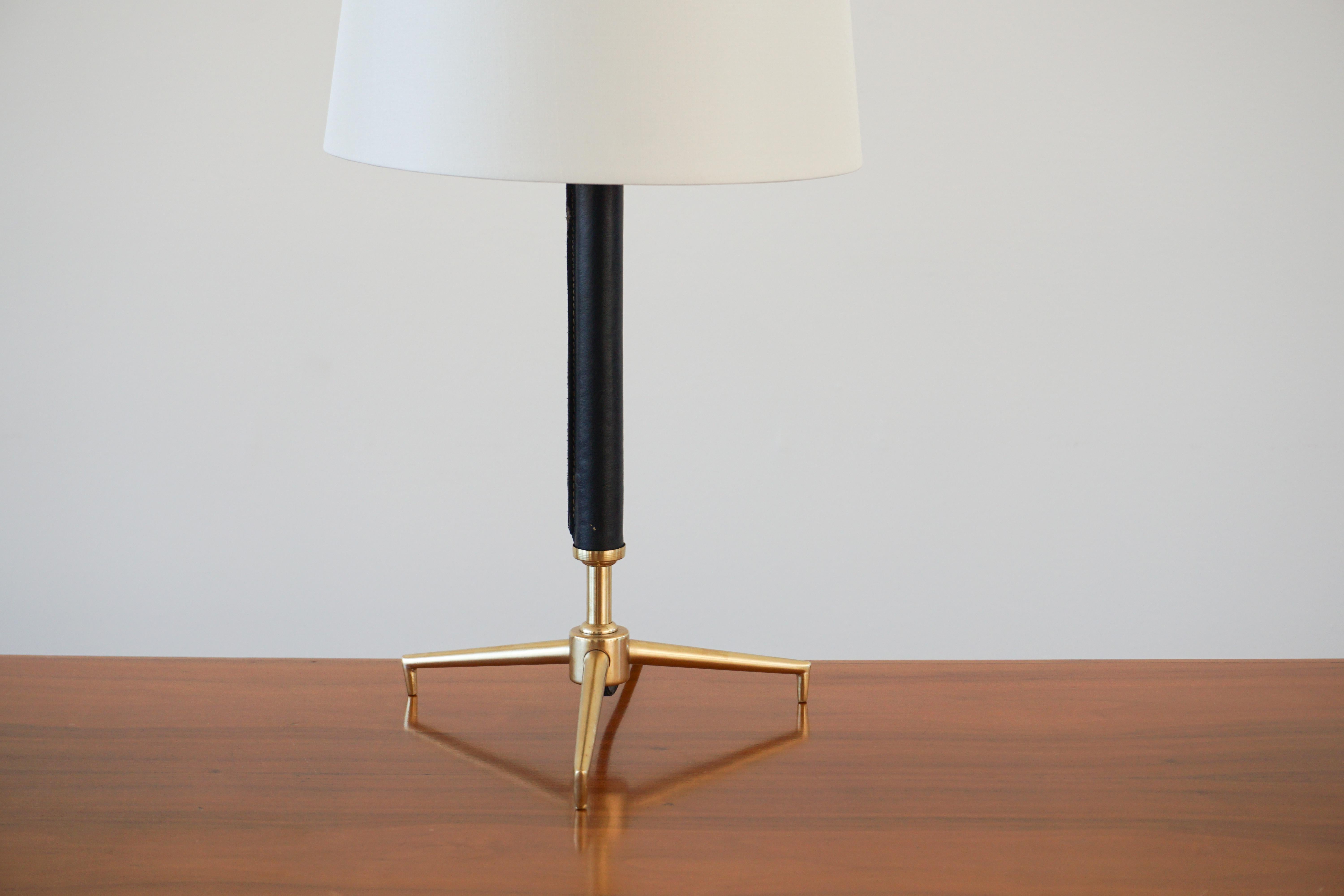 French Jacques Adnet Style Table Lamp