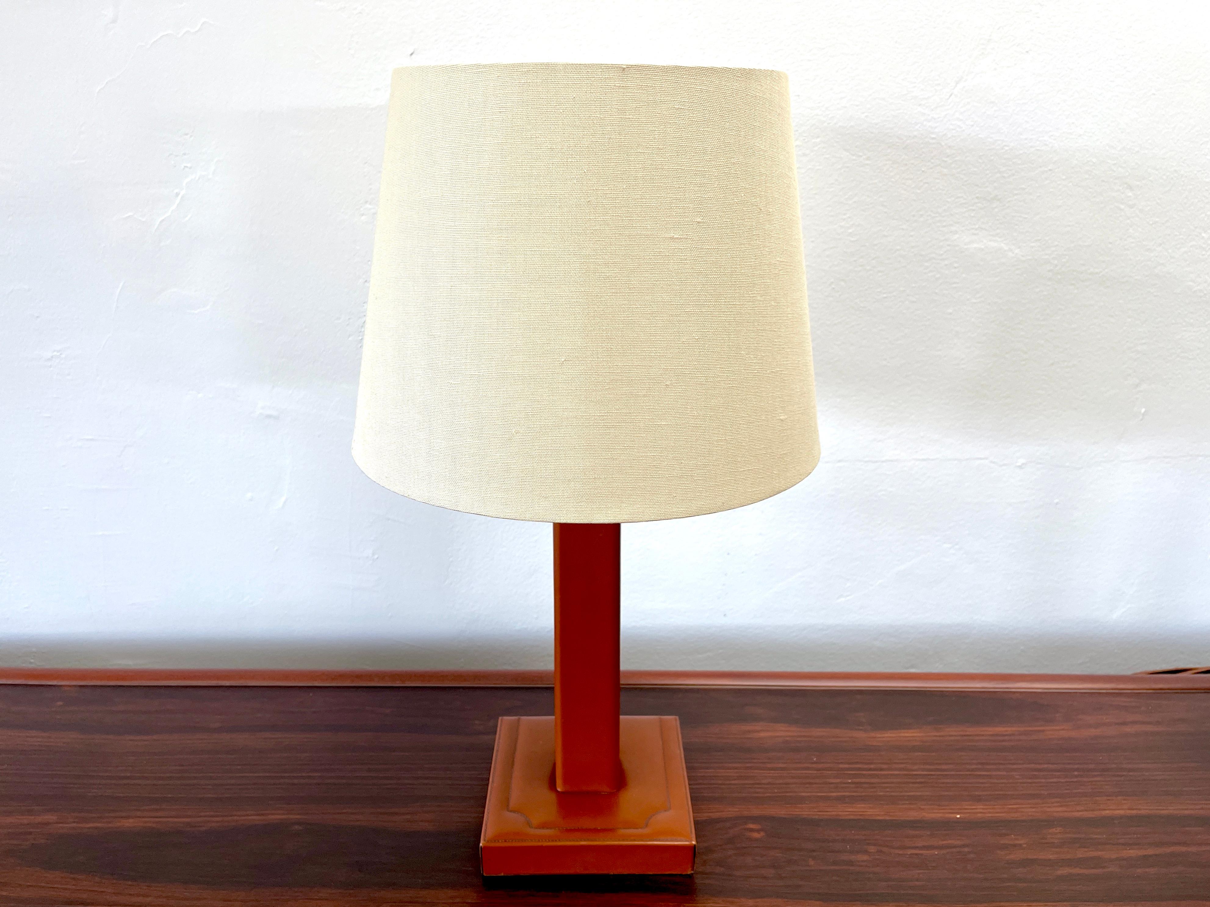 French Jacques Adnet Style Table Lamp