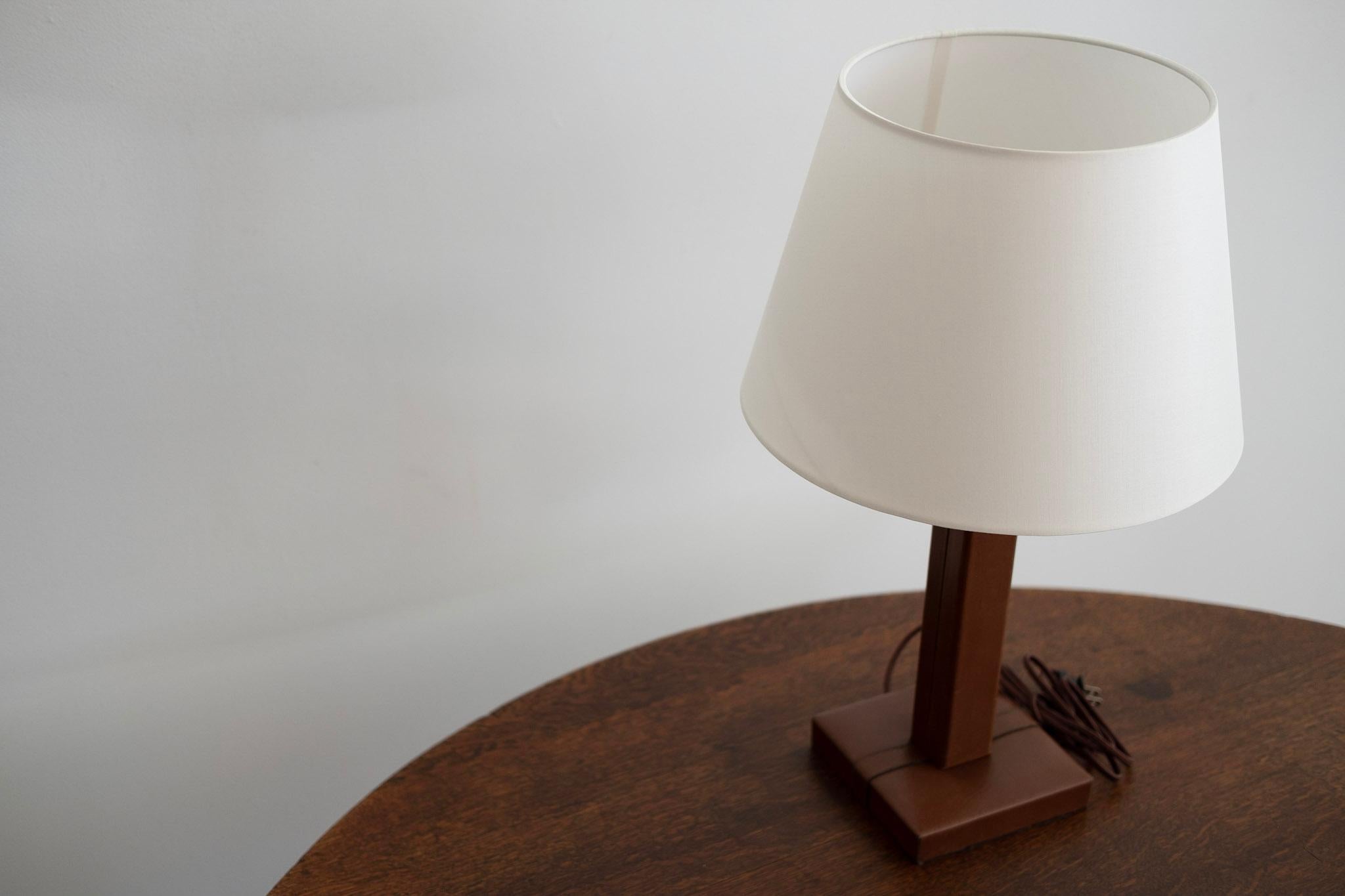 French Jacques Adnet Style Table Lamp