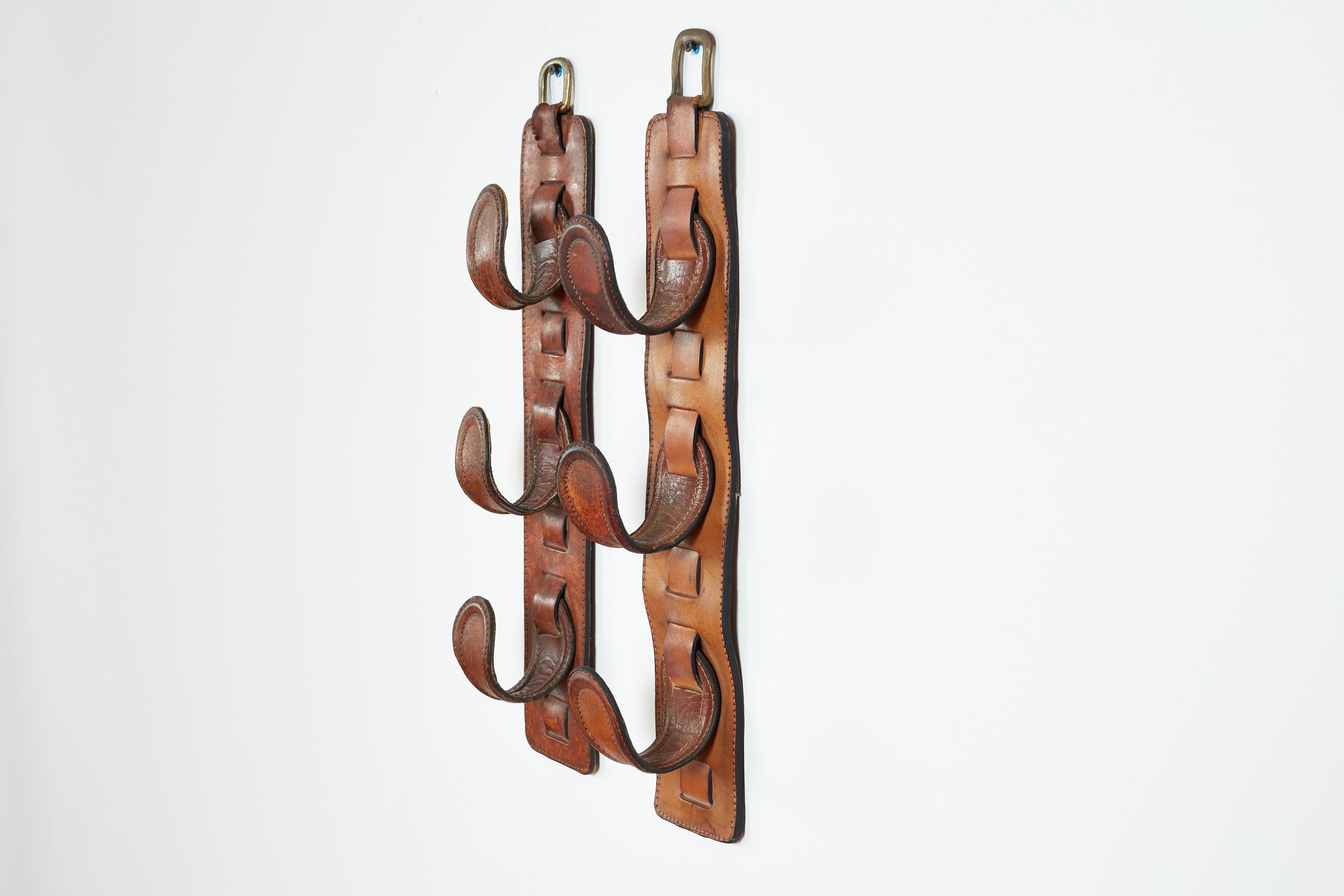 Jacques Adnet Style Wall Hook In Good Condition For Sale In Beverly Hills, CA