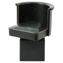 Chaise de bureau pivotante Jacques Adnet, France, années 1940