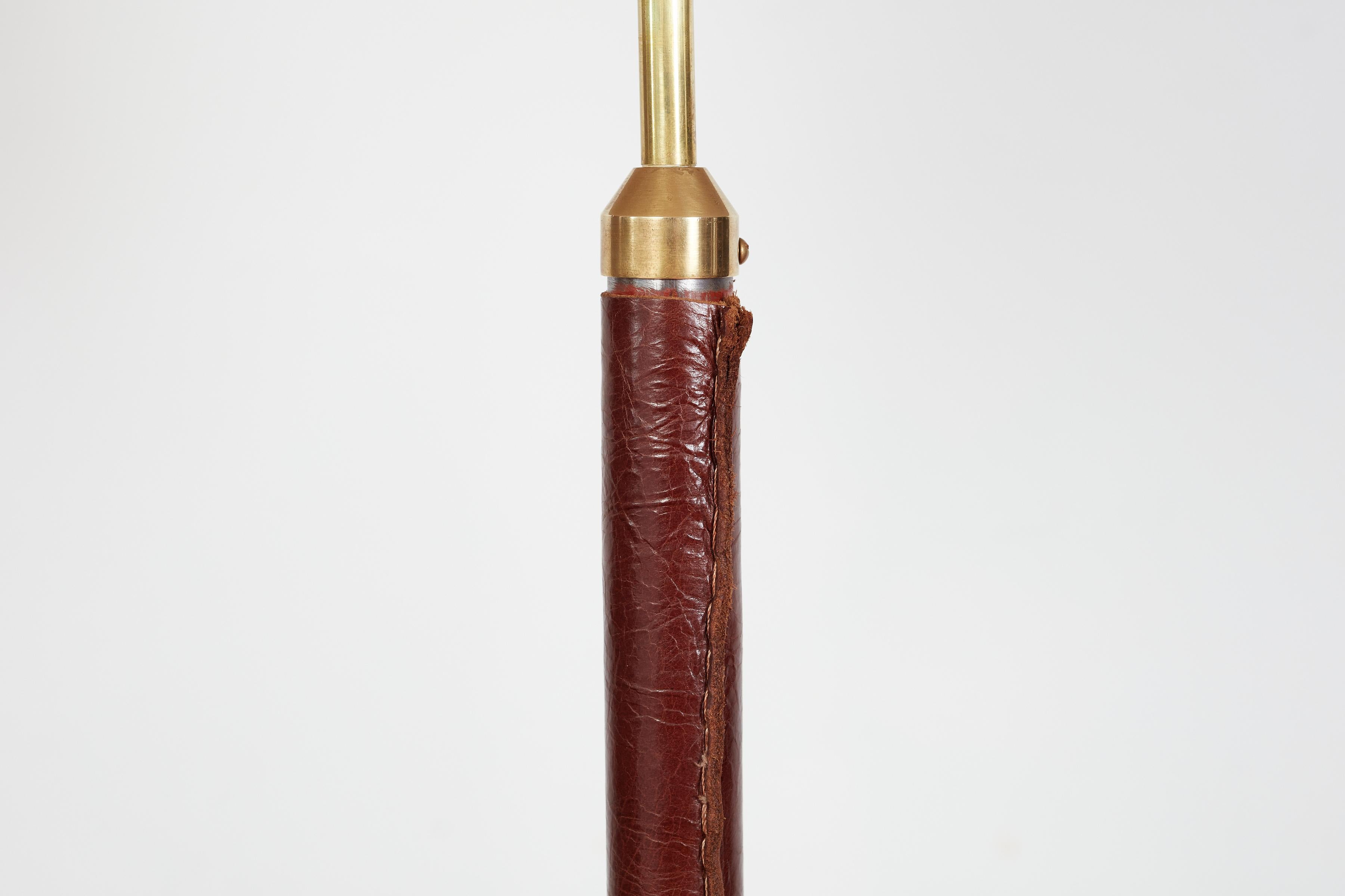 Jacques Adnet Syle Floor Lamp In Good Condition For Sale In Beverly Hills, CA