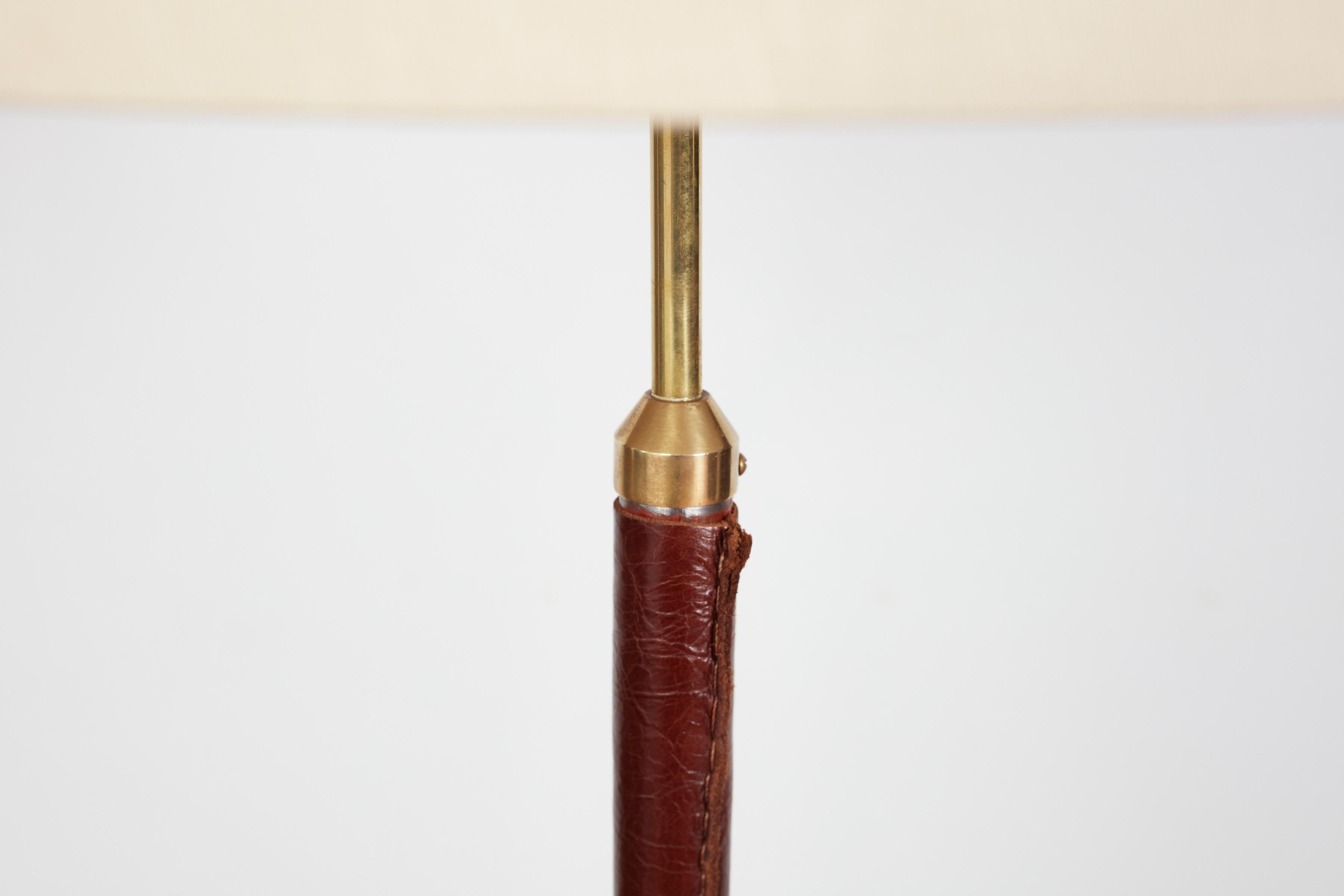 Mid-20th Century Jacques Adnet Syle Floor Lamp For Sale