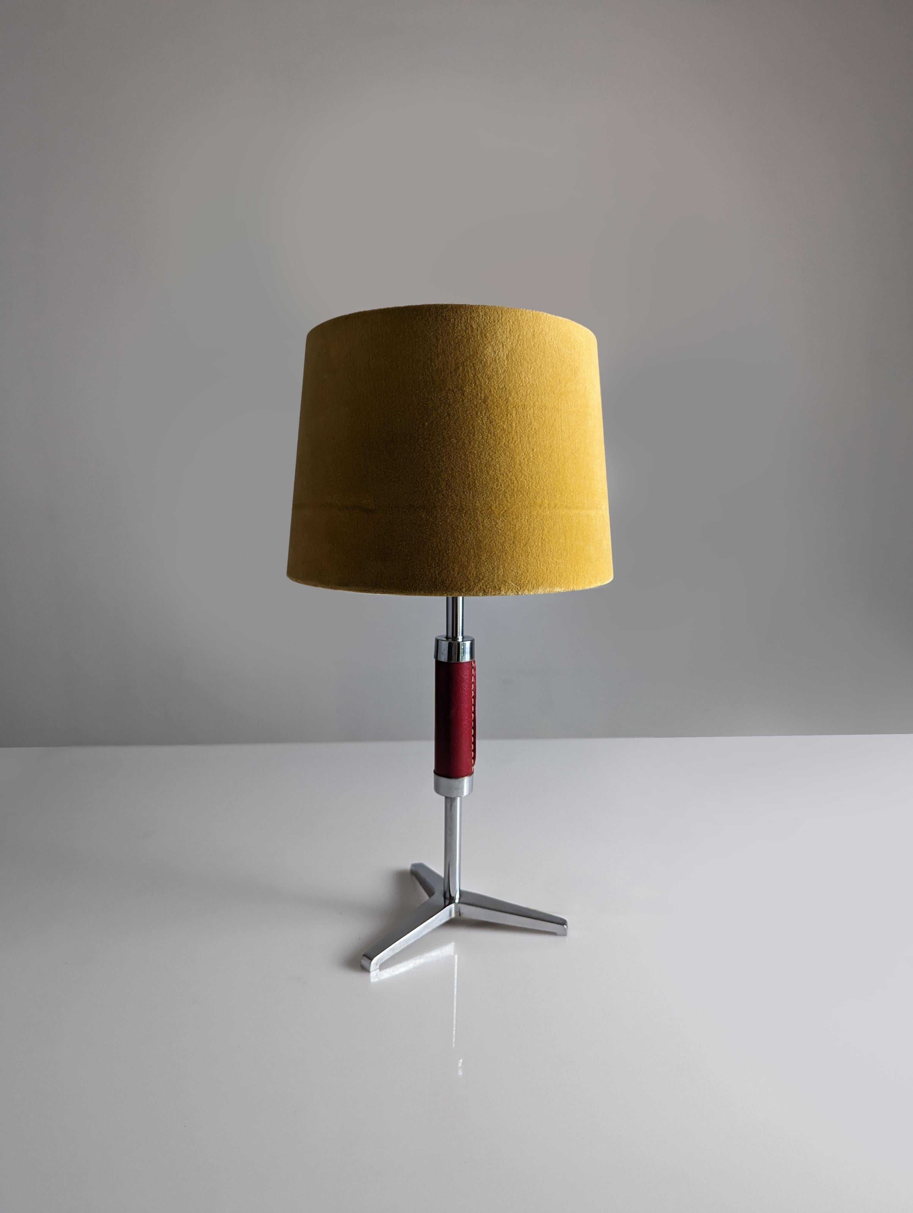 Jacques Adnet table lamp 1950s In Good Condition For Sale In Benalmadena, ES