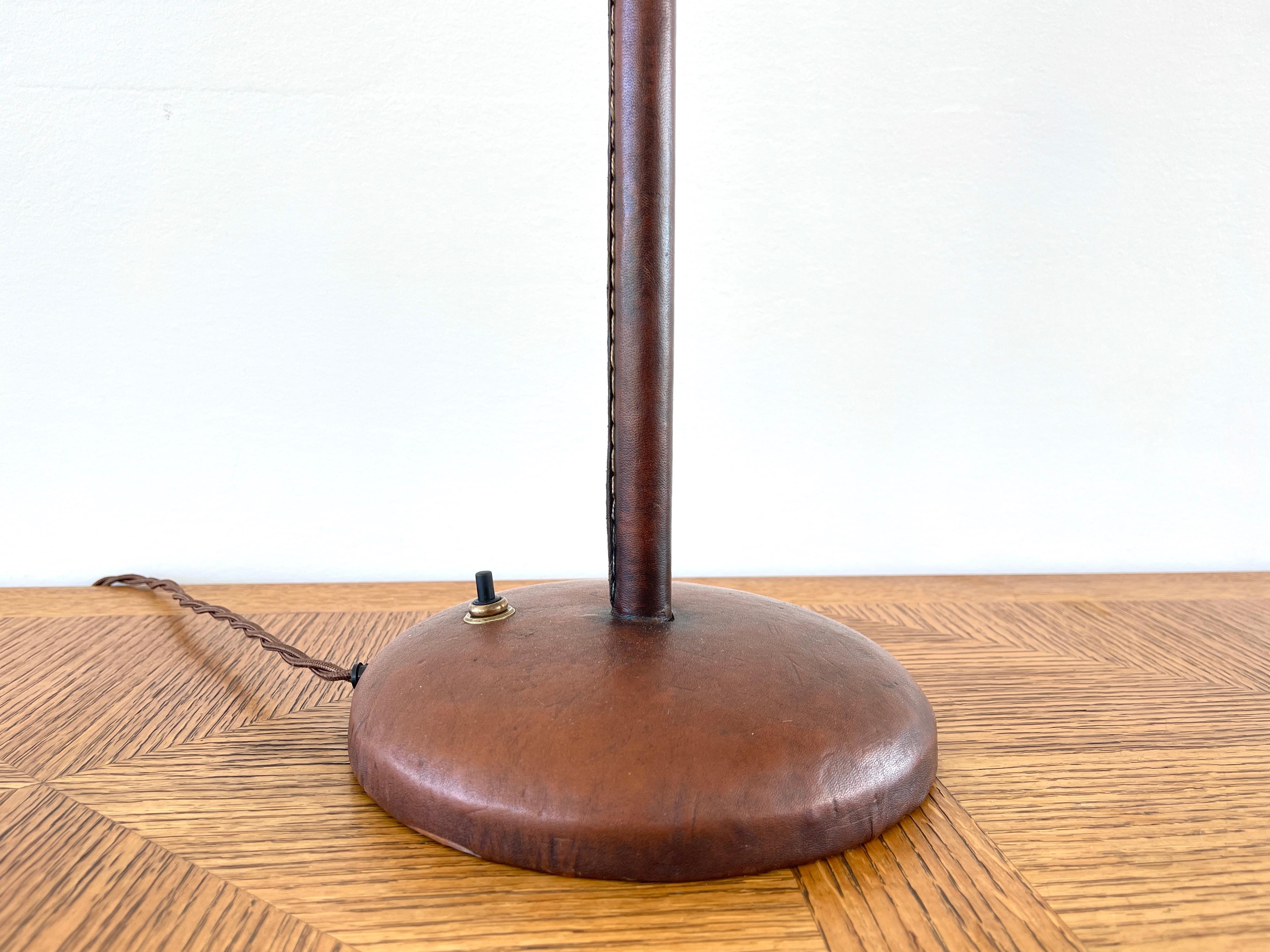 French Jacques Adnet Table Lamp