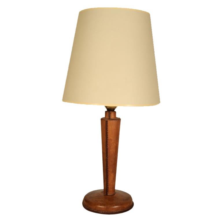 Jacques Adnet table lamp For Sale