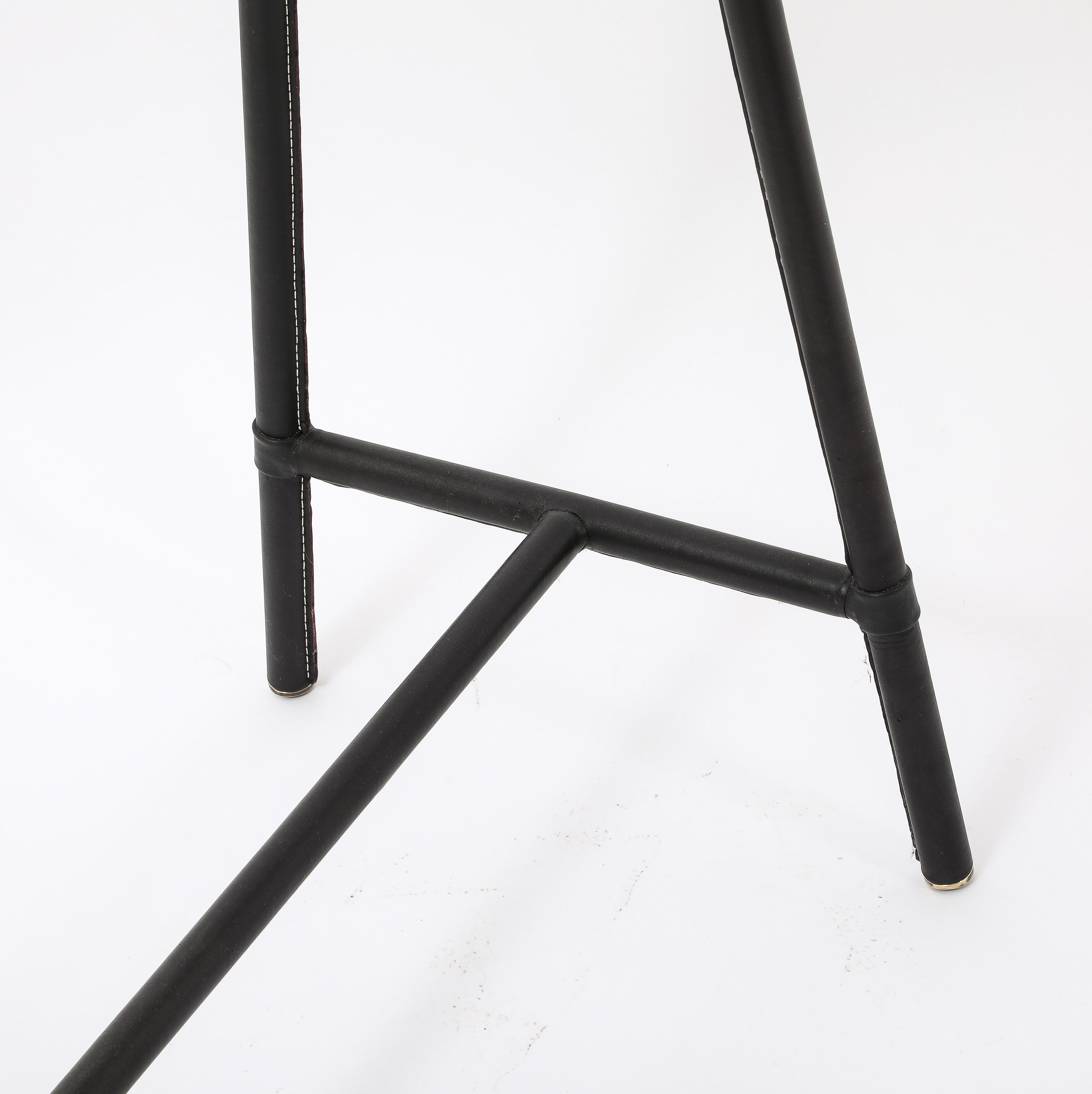Mid-Century Modern Consoles Trestles de Jacques Adnet, France, années 1950 en vente