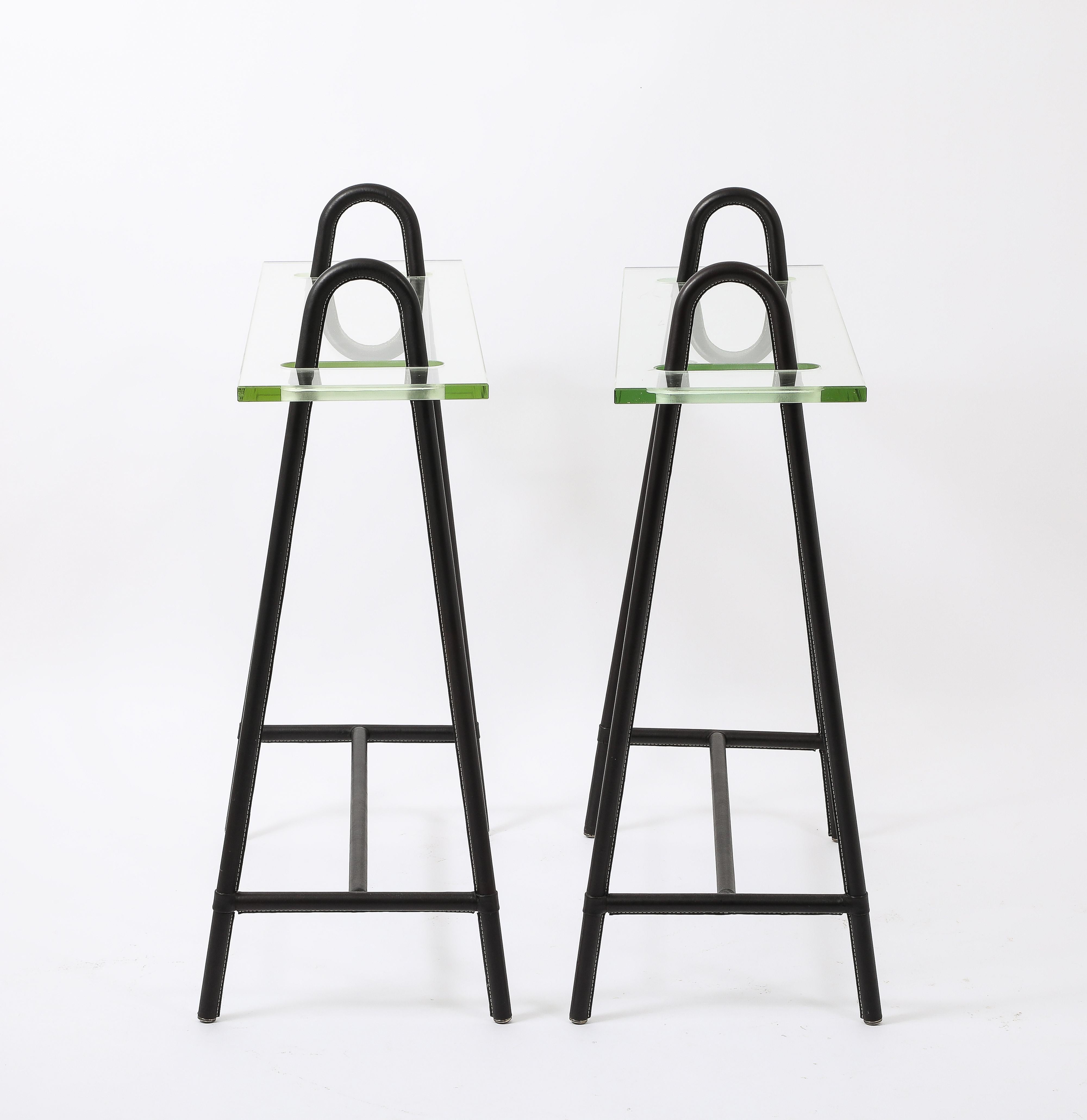 Consoles Trestles de Jacques Adnet, France, années 1950 en vente 2