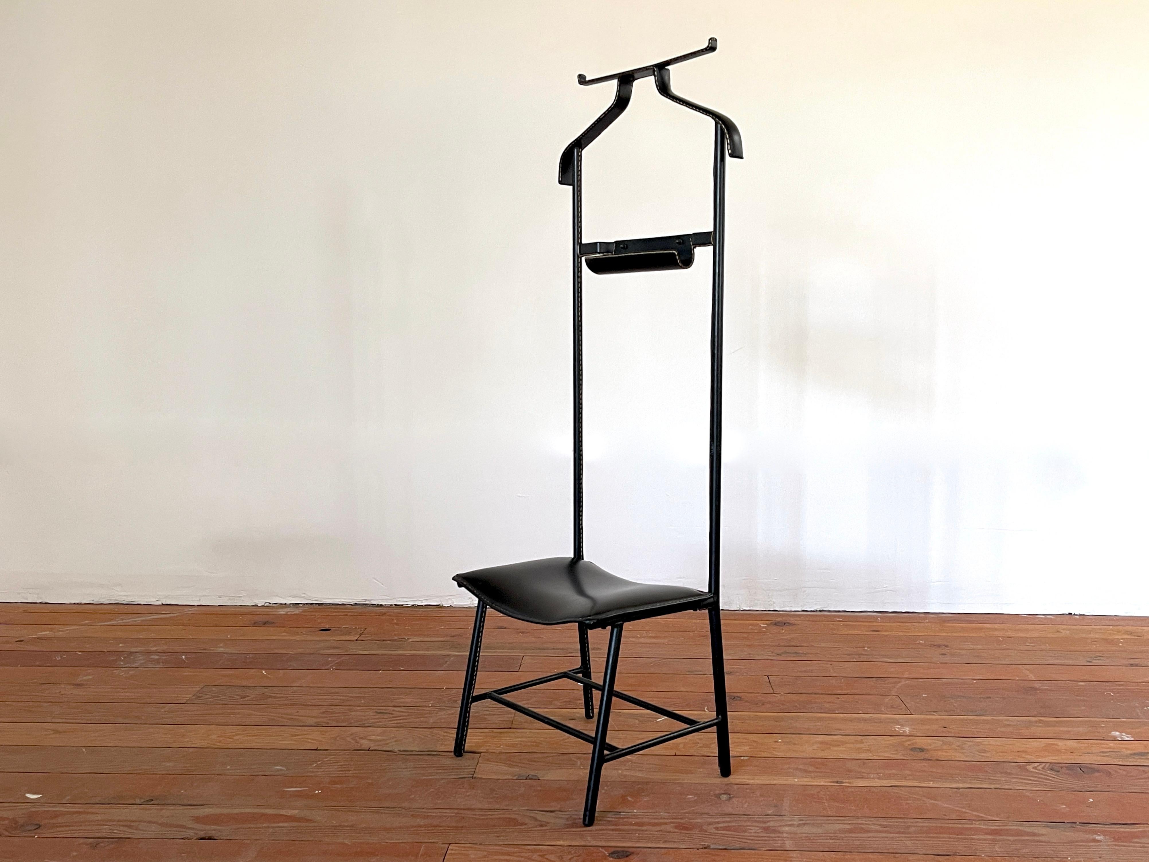 Mid-20th Century Jacques Adnet Valet For Sale