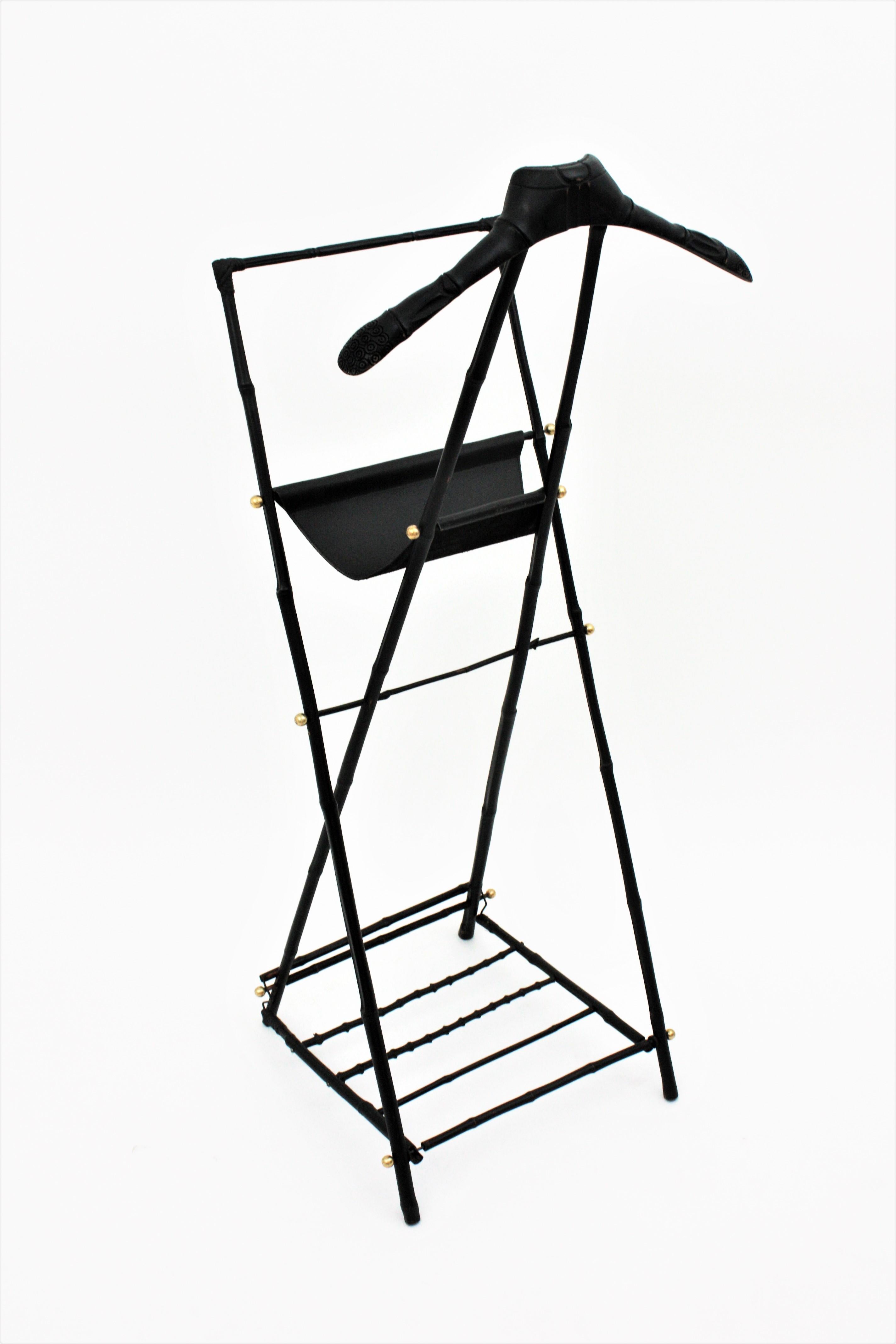 Mid-Century Modern Jacques Adnet Foldable Valet  For Sale