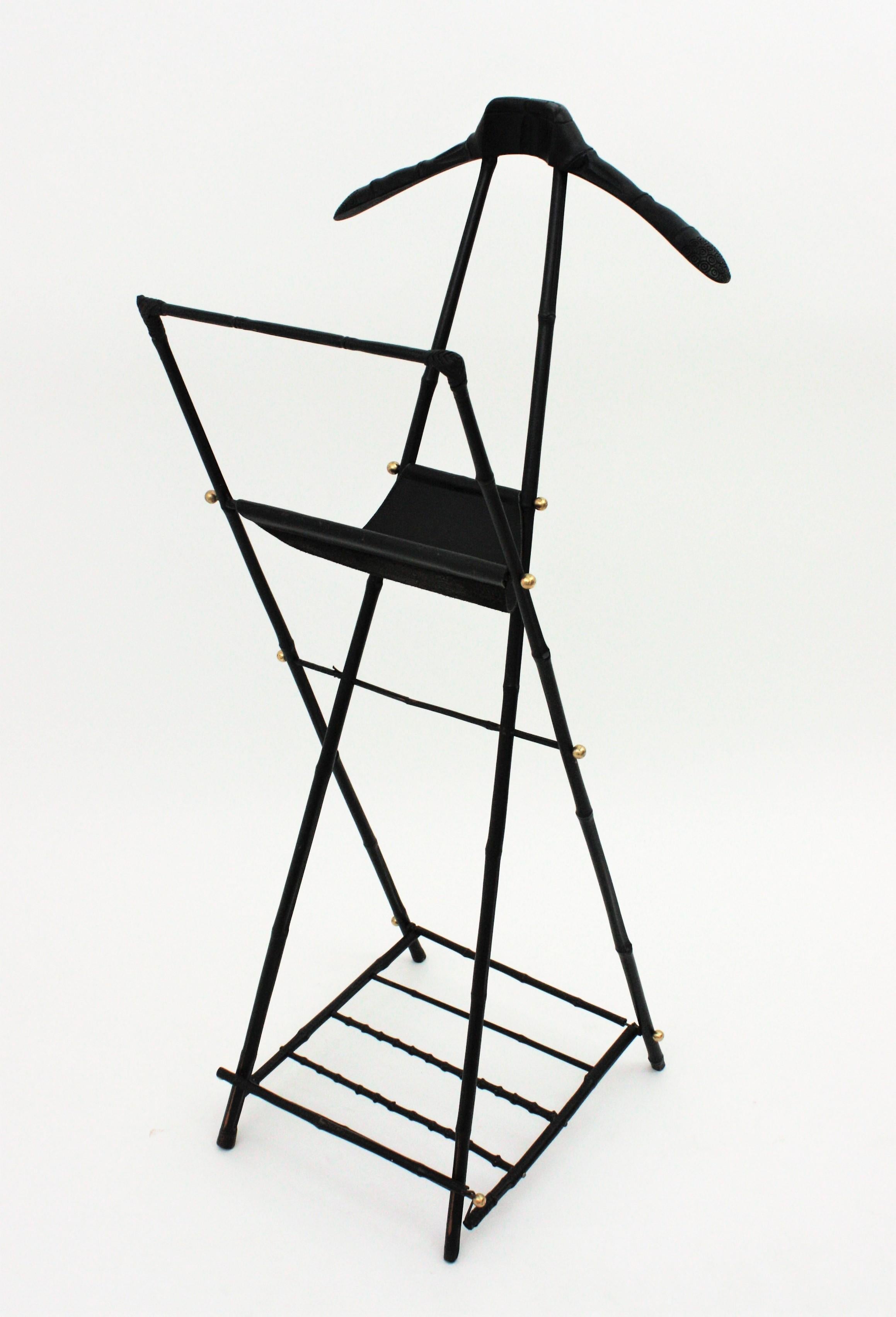 20th Century Jacques Adnet Foldable Valet  For Sale