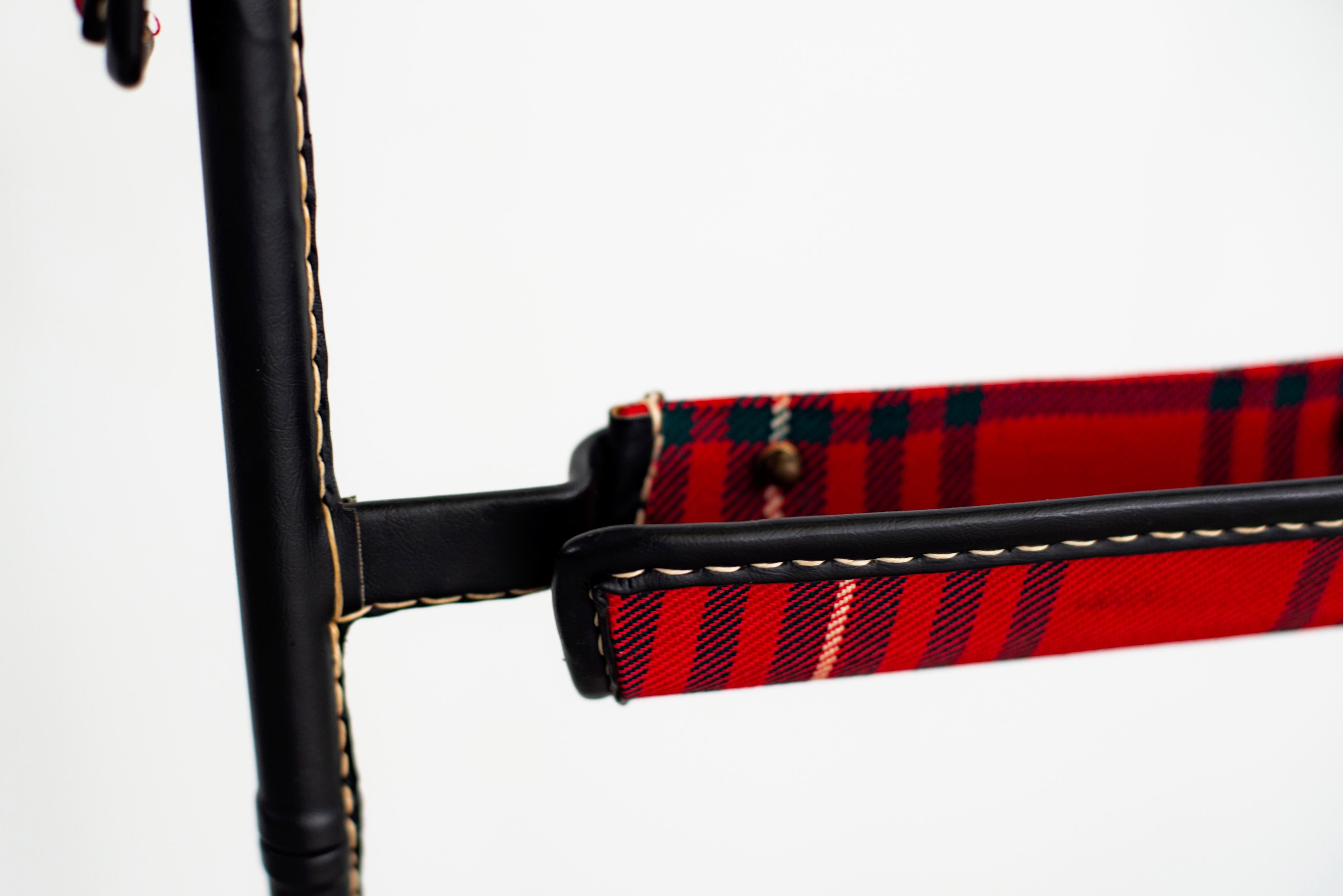 Jacques Adnet Valet with Tartan Plaid 1