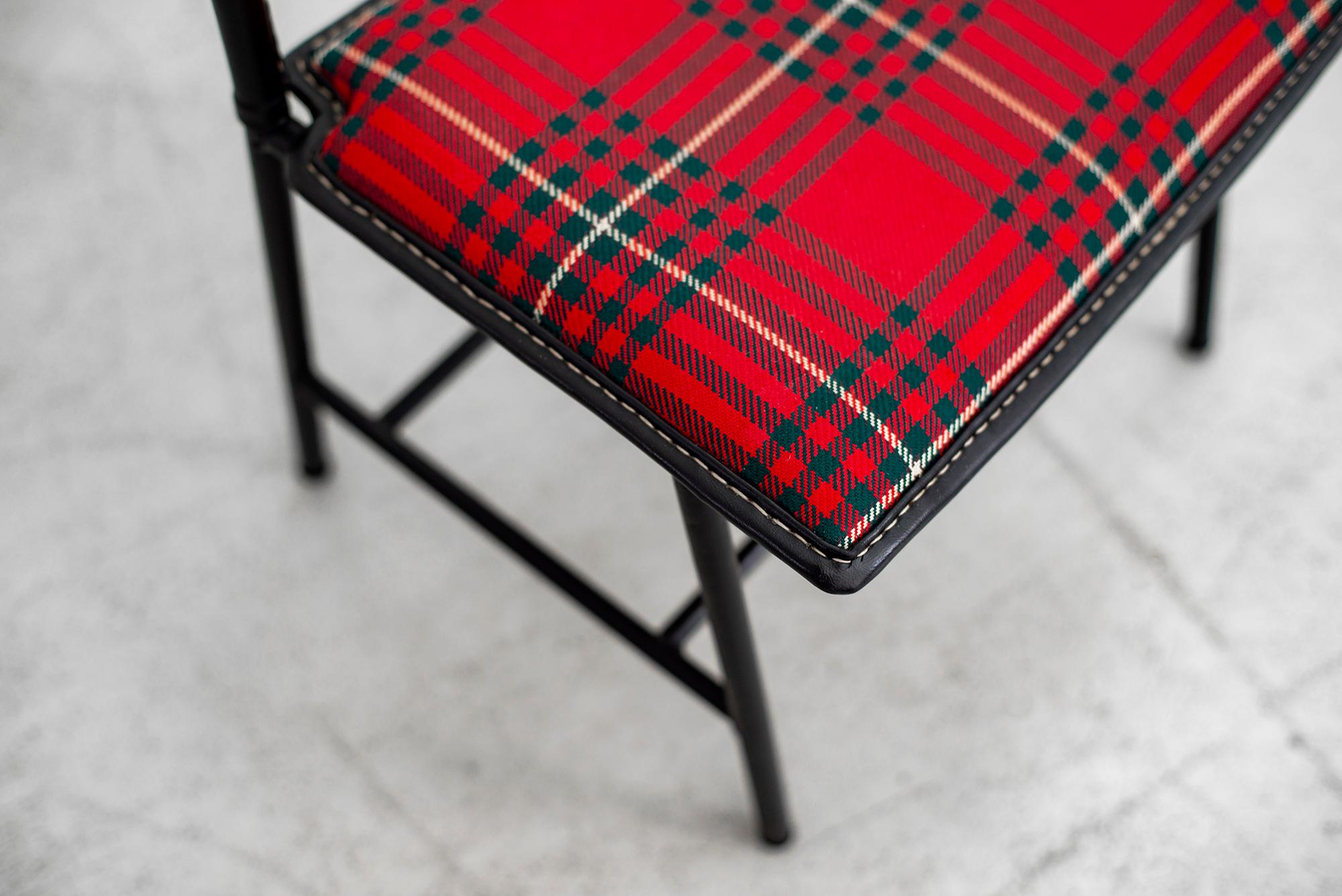 Jacques Adnet Valet with Tartan Plaid 3