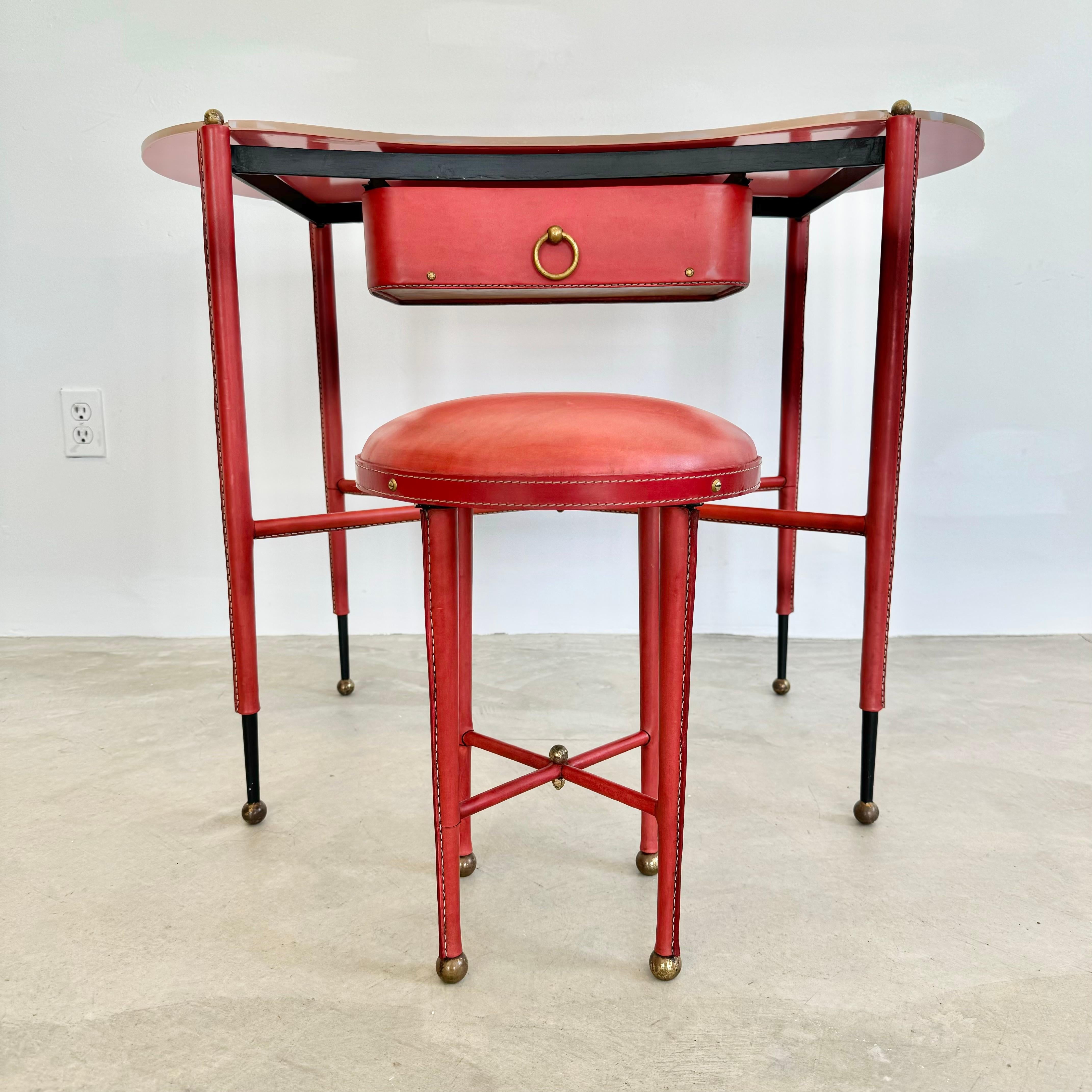 Mid-20th Century Jacques Adnet Vanity, 1950s France For Sale