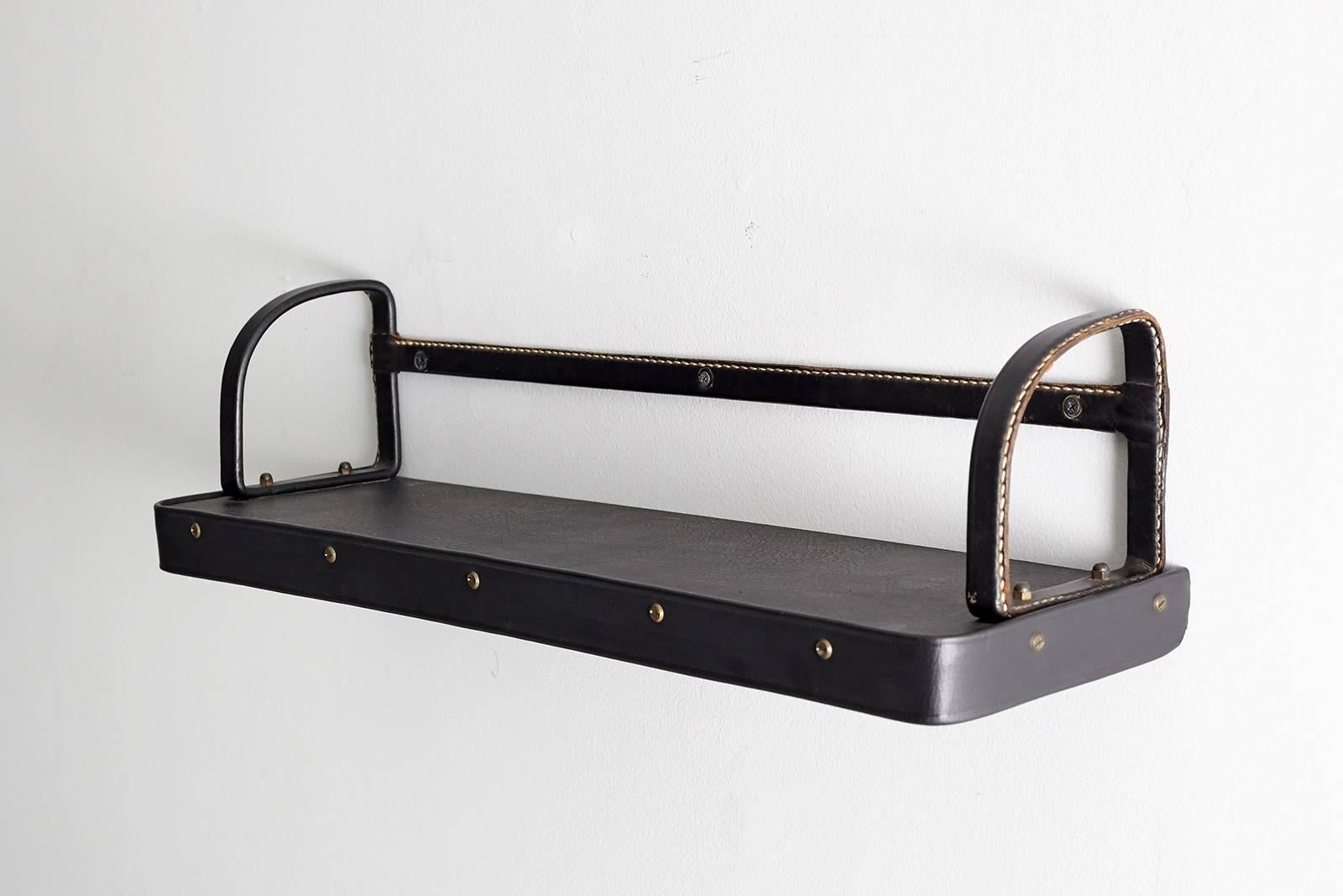 Jacques Adnet Wall Shelf In Good Condition In Beverly Hills, CA