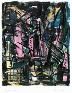 Peinture abstraite - Port at Night