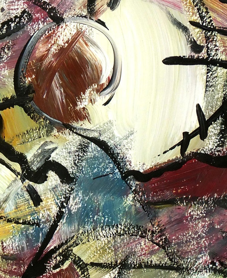 Jacques Alary French Abstract Painting La Solitude du Toro (Bull's