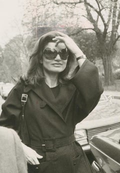 Jackie Onassis, Black and White Photography,  ca. 1970s