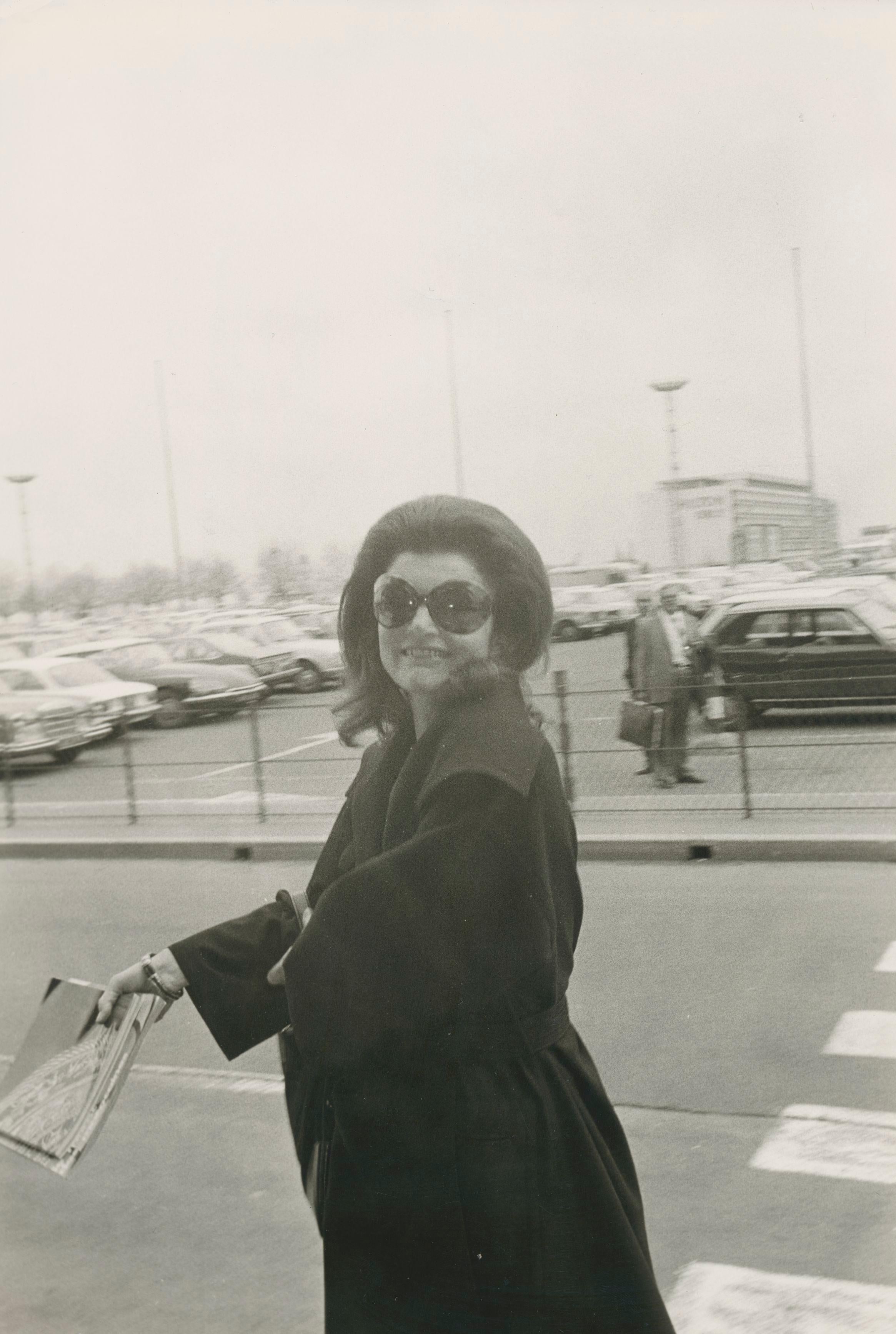 Jacques Alexandre Portrait Photograph - Jackie Kennedy Onassis, Black and White, Paris, 1950s, 30 x 20, 2 cm