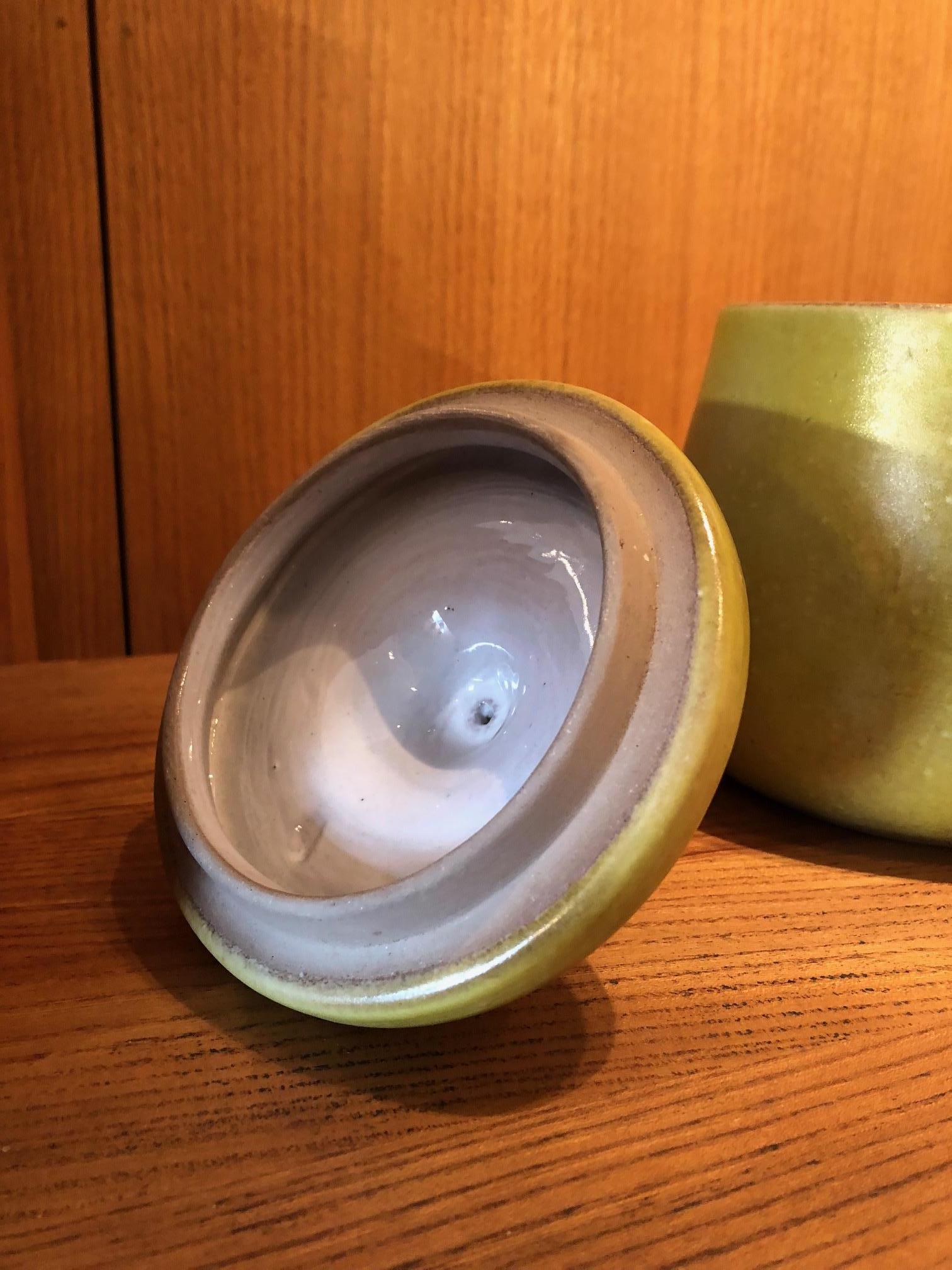 Glazed Jacques and Dani Ruelland Ceramic Pot