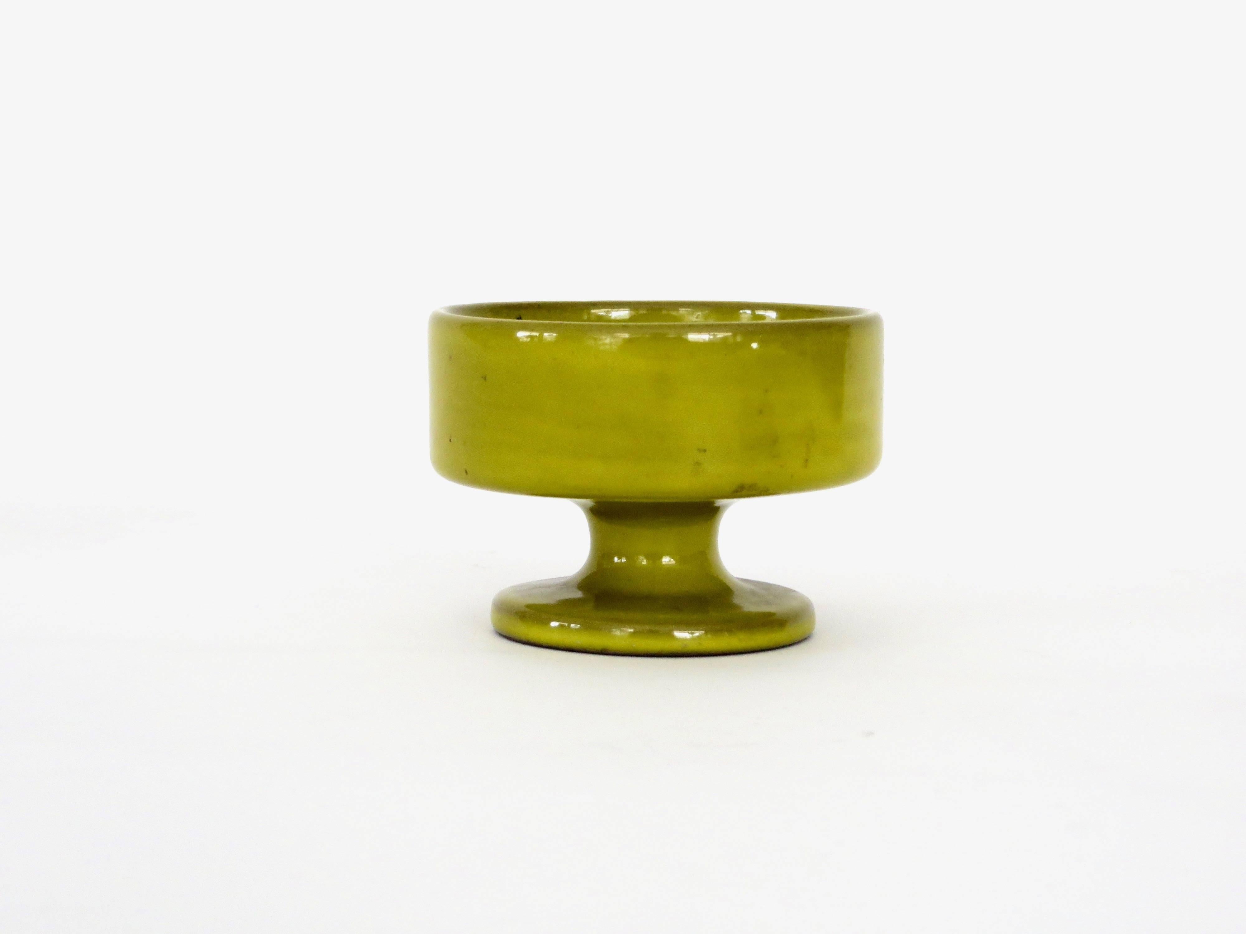 Jacques and Dani Ruelland Chartreuse Green French Ceramic Chalice 3