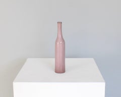 Jacques and Dani Ruelland French Ceramic Bottle in Pale Mauve Glaze