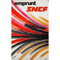 Jacques Auriac’s 1976 Emprunt SNCF original poster - French Railways