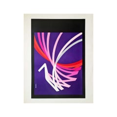 Litografia originale di Jacques Auriac per le scarpe Bally da donna - Moda