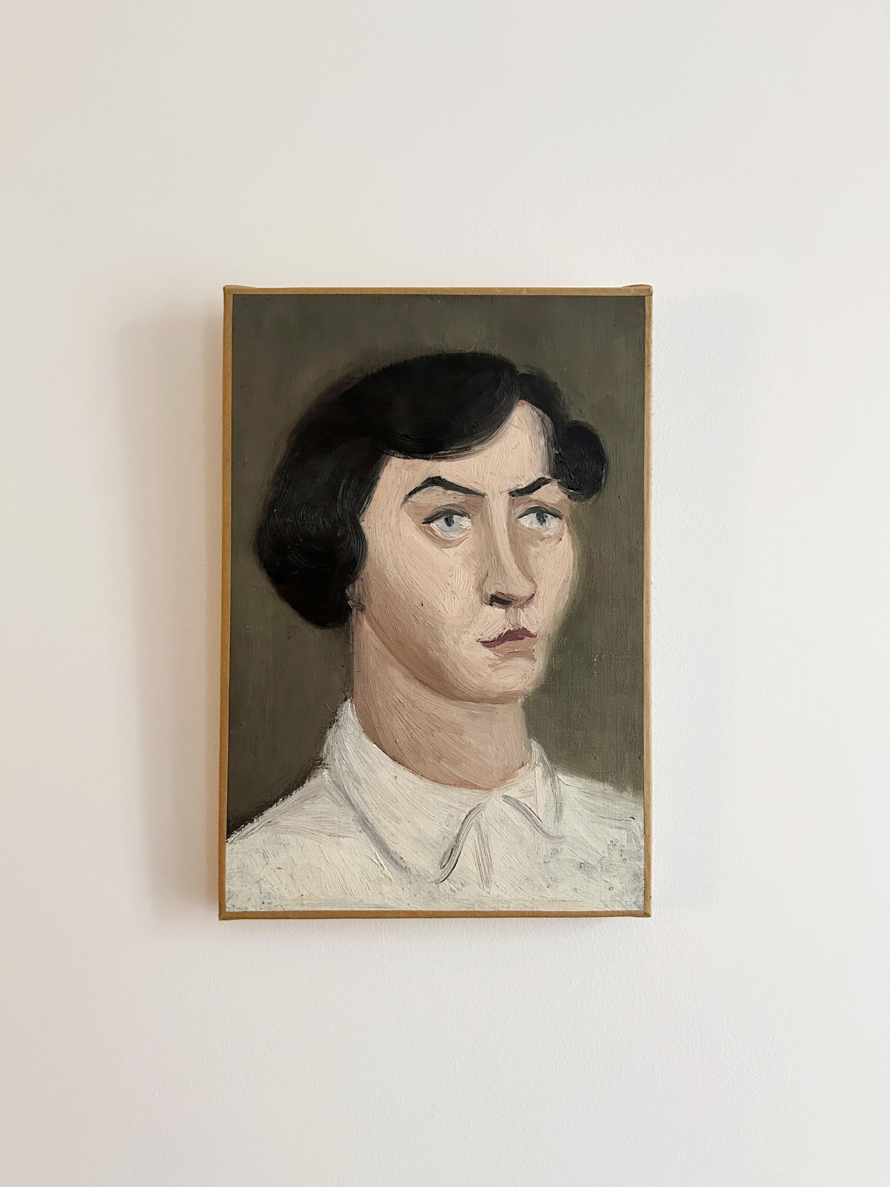 Jacques BERLAND (1918-1999)
Ritratto di donna, circa 1950
Olio su tela
34 × 25 cm

Pittore figurativo della Scuola di Parigi, l'opera di Jacques Berland è stata riportata alla ribalta da una mostra tenutasi nel 2005 presso il Musée-Château