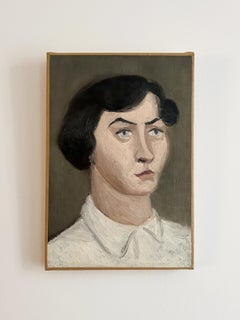 Portrait of a woman, circa 1950, oil on canvas